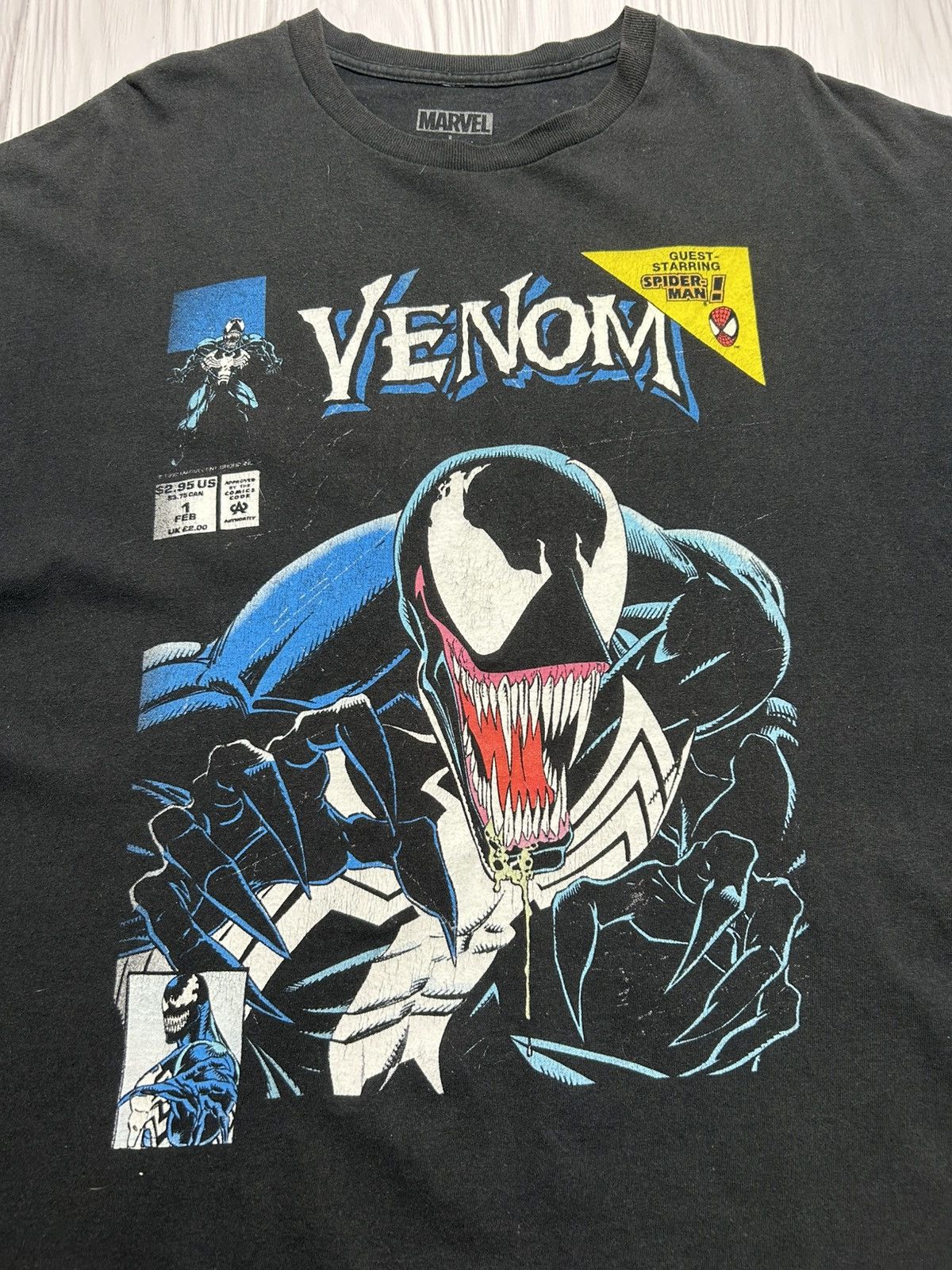 Marvel Comics × Vintage Vintage Venom Marvel Big Logo Oversized T-Shirt Size L Size US L / EU 52-54 / 3 - 4 Thumbnail