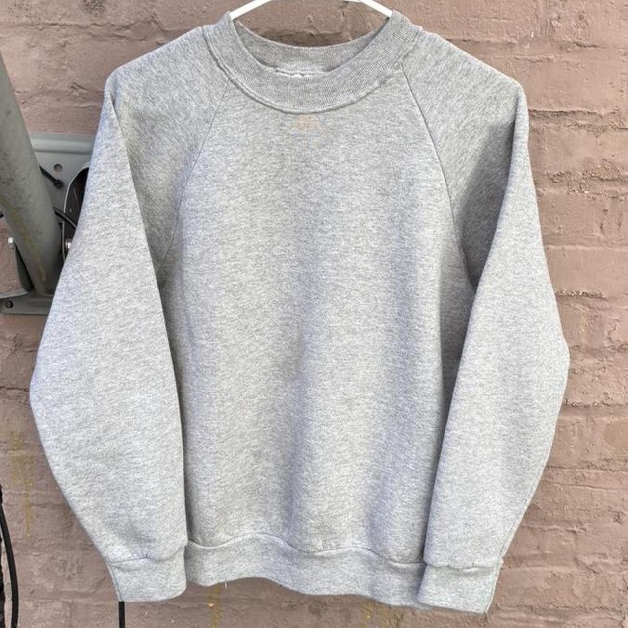 Fruit Of The Loom Vintage 90s Grey FOTL Raglan Sleeve Crewneck Sweatshirt Size US M / EU 48-50 / 2 - 1 Thumbnail