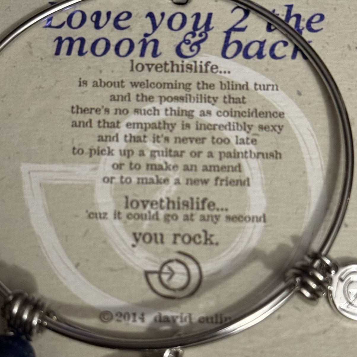 Other Love this Life Love you 2 the moon & back expandable bracele Size ONE SIZE - 3 Thumbnail