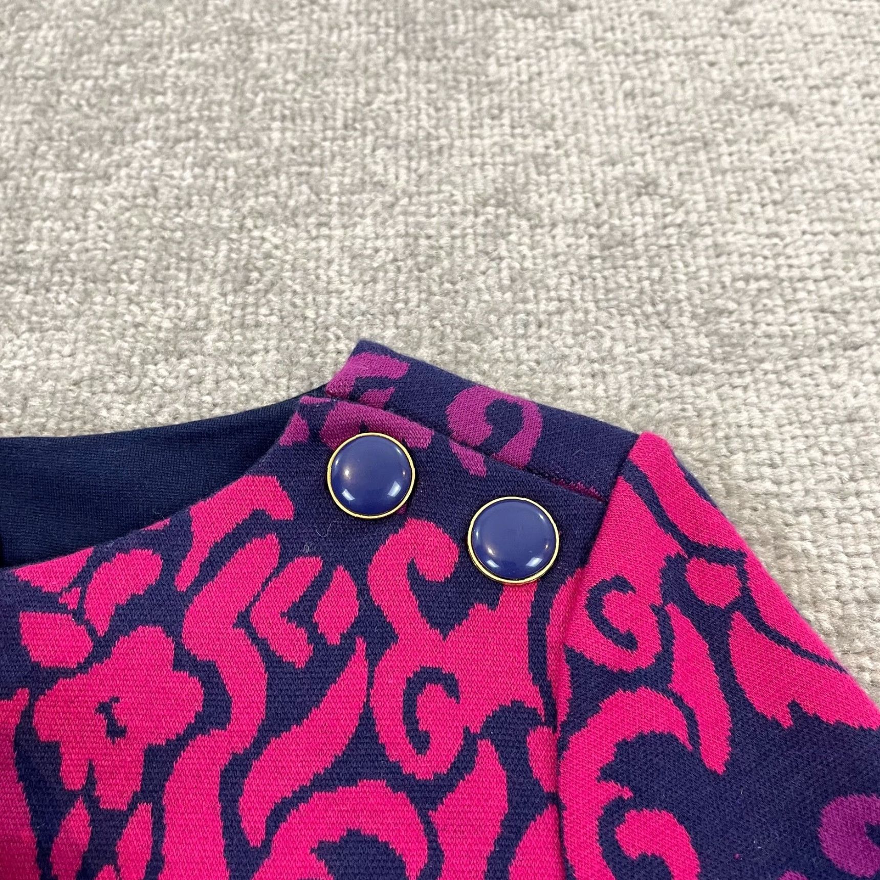 Lilly Pulitzer Lilly Pulitzer Jonah Dress Womens XS True Navy Follow The Leader Jacquard NEW Size XS / US 0-2 / IT 36-38 - 5 Thumbnail