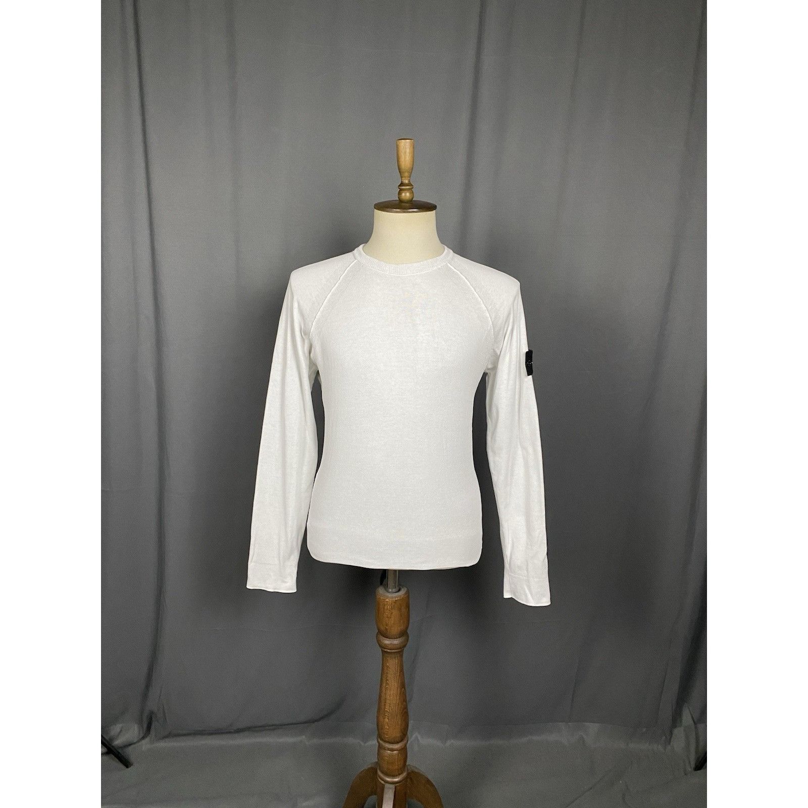 Stone Island Stone Island Men's Beige White Crewneck Sweater Size L Size US L / EU 52-54 / 3 - 4 Thumbnail