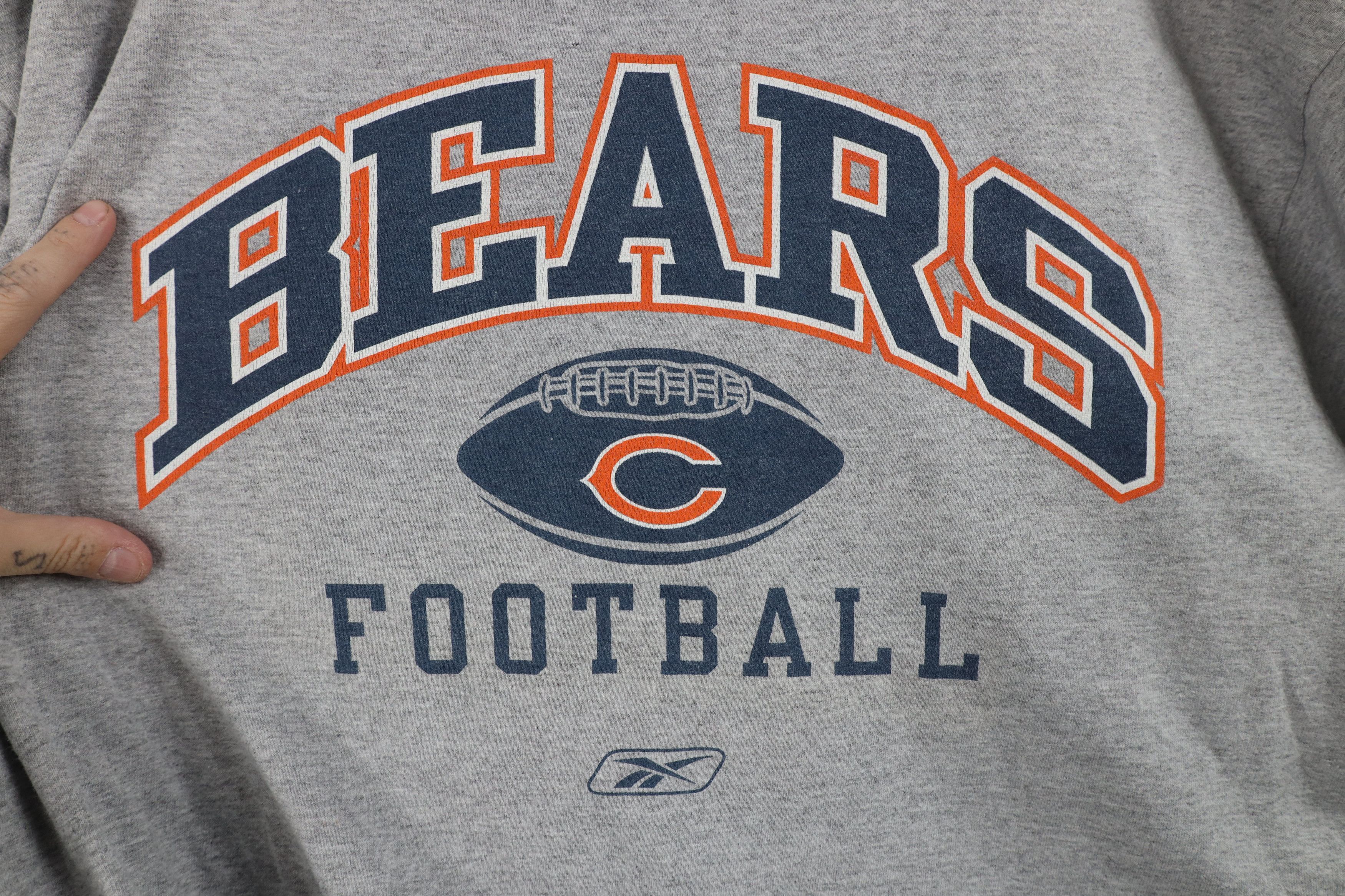 Reebok Vintage Reebok Spell Out Chicago Bears Football T-Shirt Gray Size US L / EU 52-54 / 3 - 4 Thumbnail