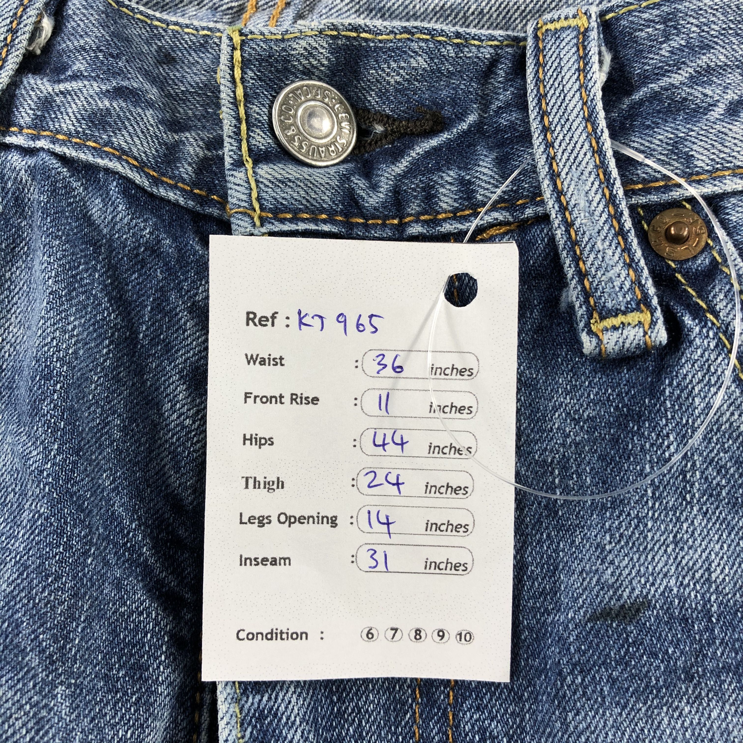 Levi's Levi's 511 Jeans Distressed Denim KJ965 Size US 34 / EU 50 - 22 Thumbnail