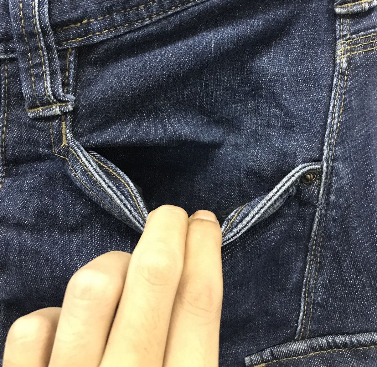 Japanese Brand × Vintage Vintage Even River WORKWEAR Denim Pants Size US 33 - 8 Thumbnail