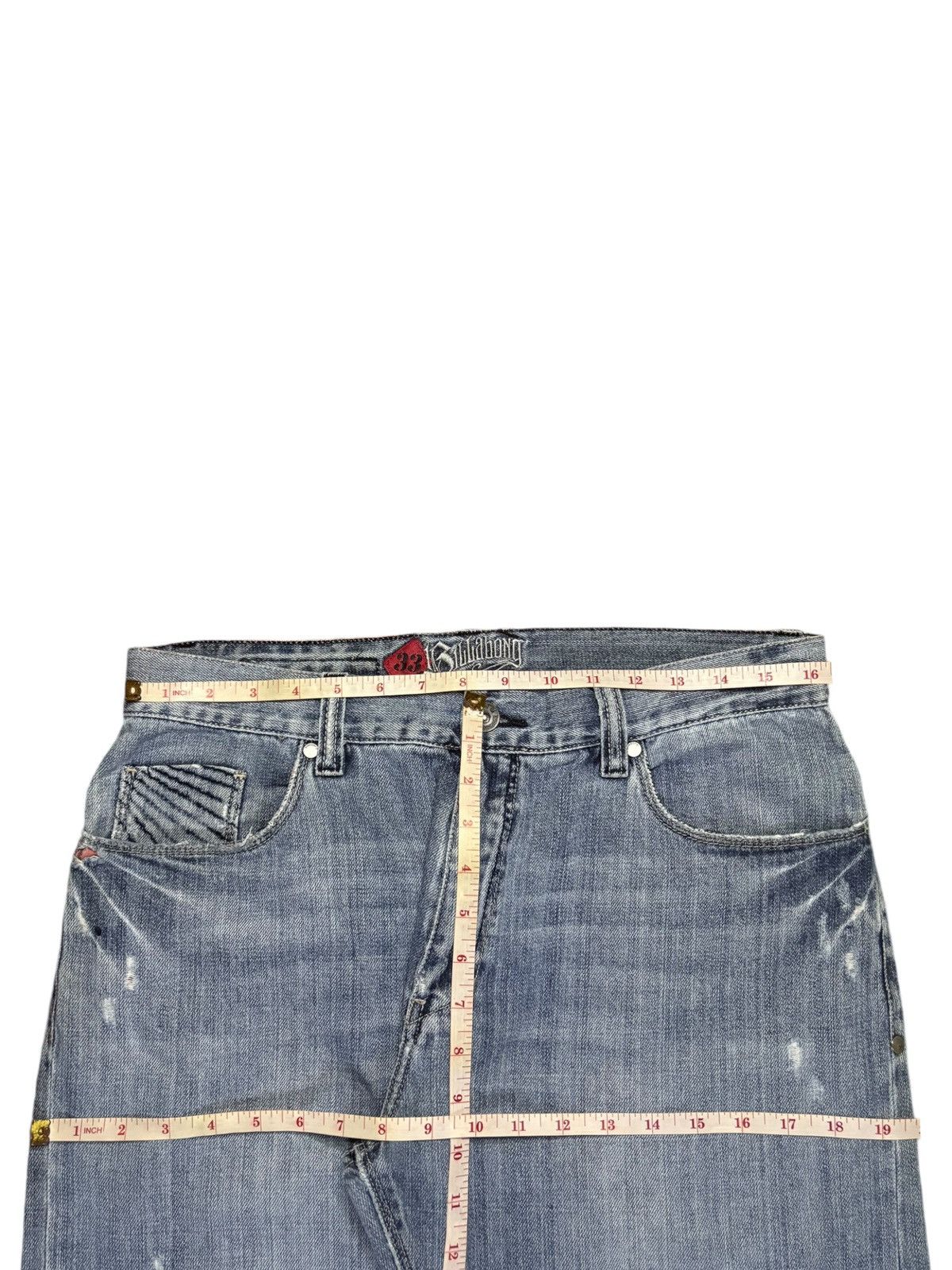 Japanese Brand Vintage Japanese Brand Blue Wash Distressed Baggy Jeans Size US 33 - 12 Thumbnail