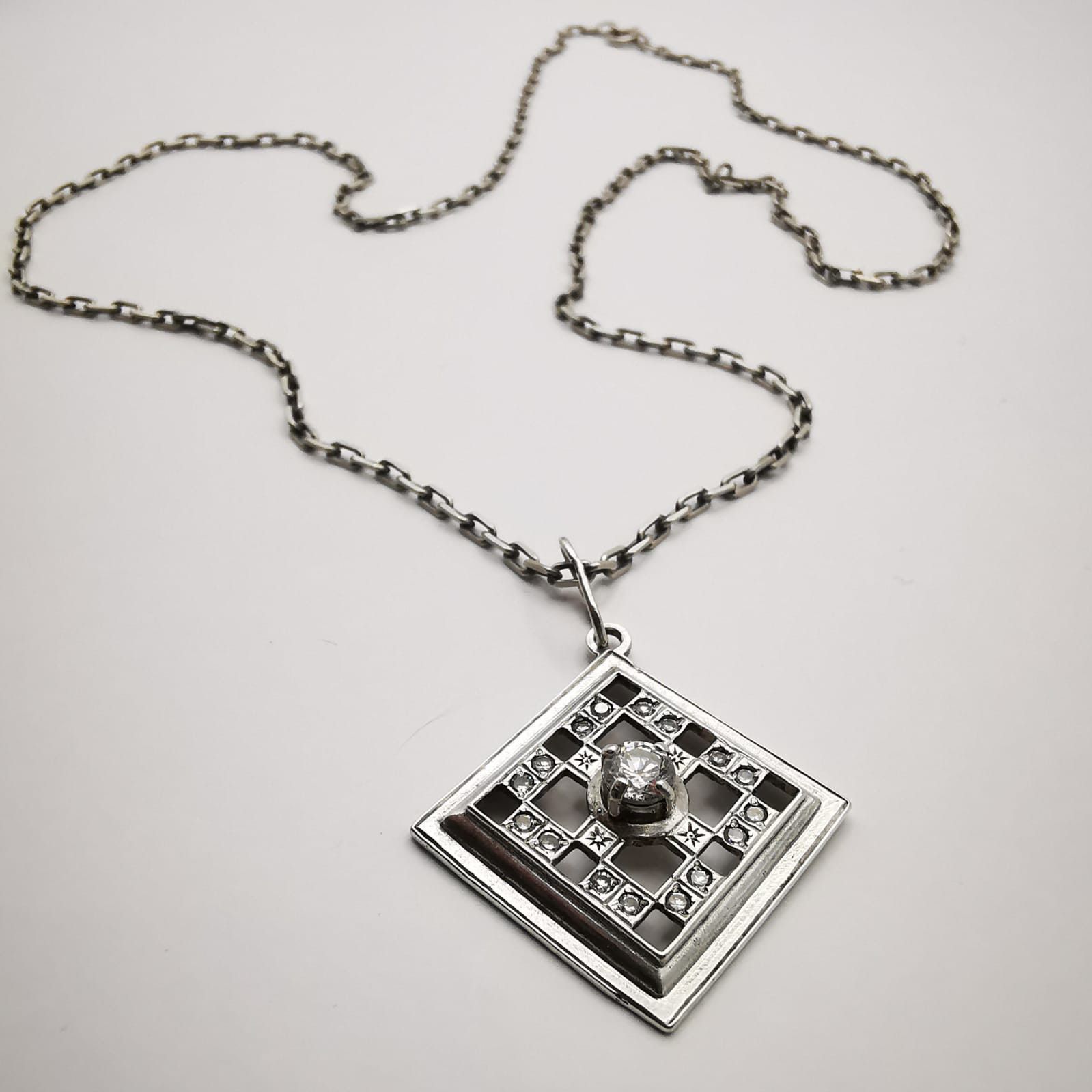 Vintage Vintage Stylish Women's Pendant ,Chain,925 Sterling Silver Size ONE SIZE - 3 Thumbnail