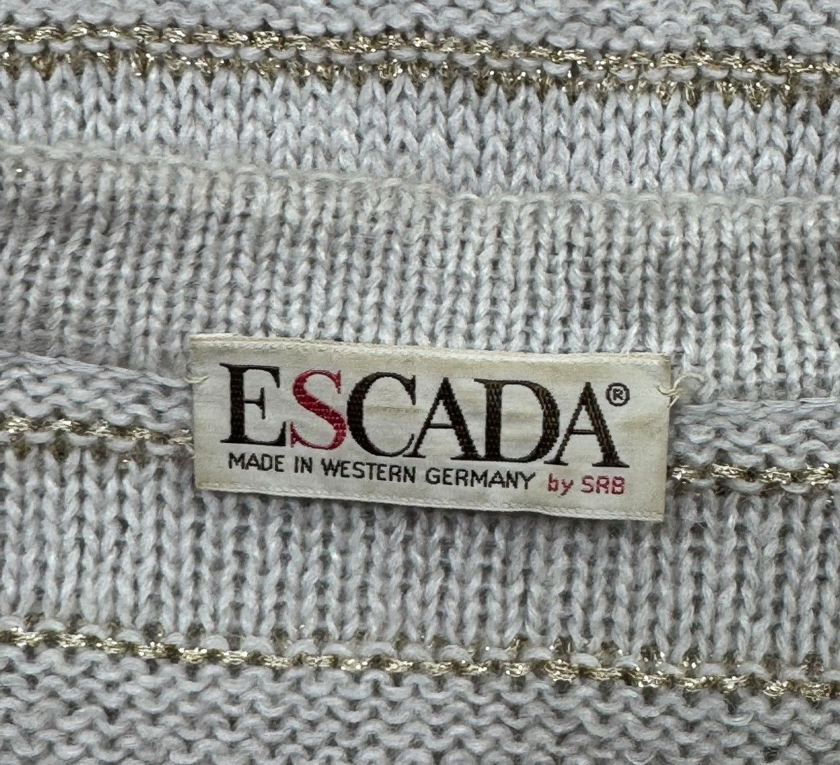 Escada × Vintage Escada Vintage Cardigan Knit Mohair West Germany DE40 IT46 Size L / US 10 / IT 46 - 9 Thumbnail