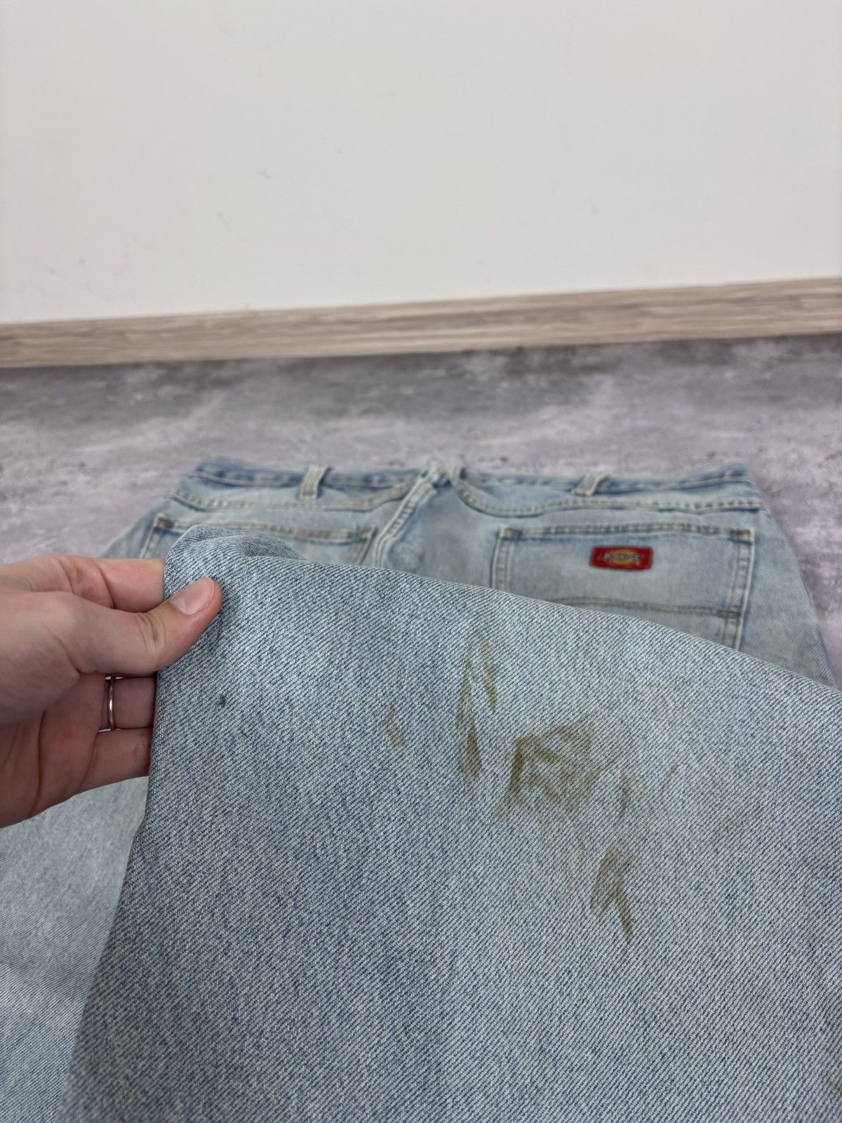 Dickies Dickies Men’s Denim Jeans Faded Light Blue Distressed Size US 38 / EU 54 - 5 Thumbnail