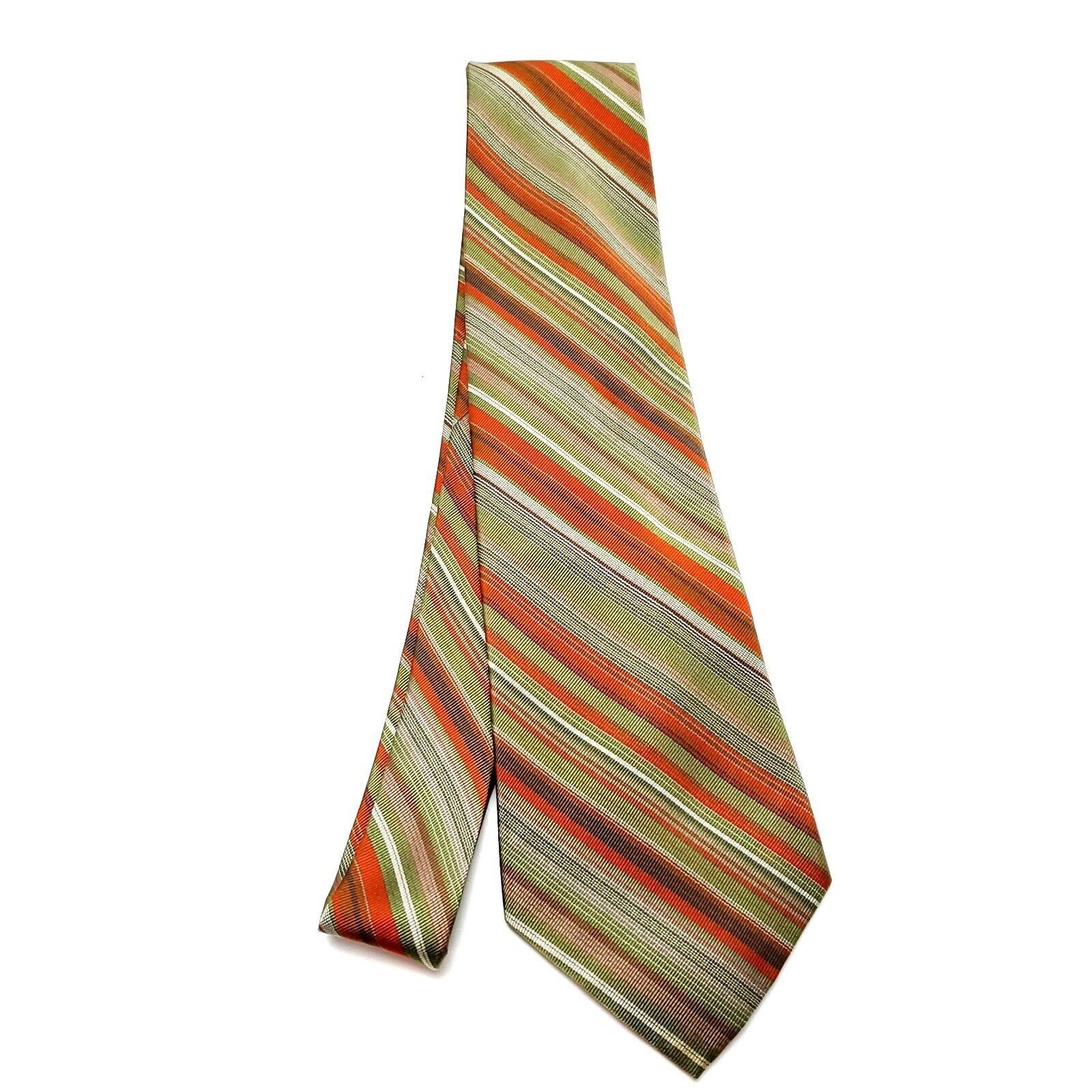 Dockers Dockers Multi Colored Silk Tie Woven Striped Size ONE SIZE - 7 Thumbnail