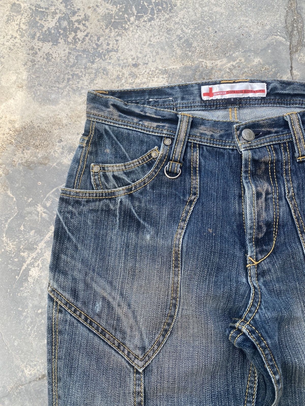 If Six Was Nine GENOESE Vampire Flared Jeans Size US 27 - 5 Thumbnail