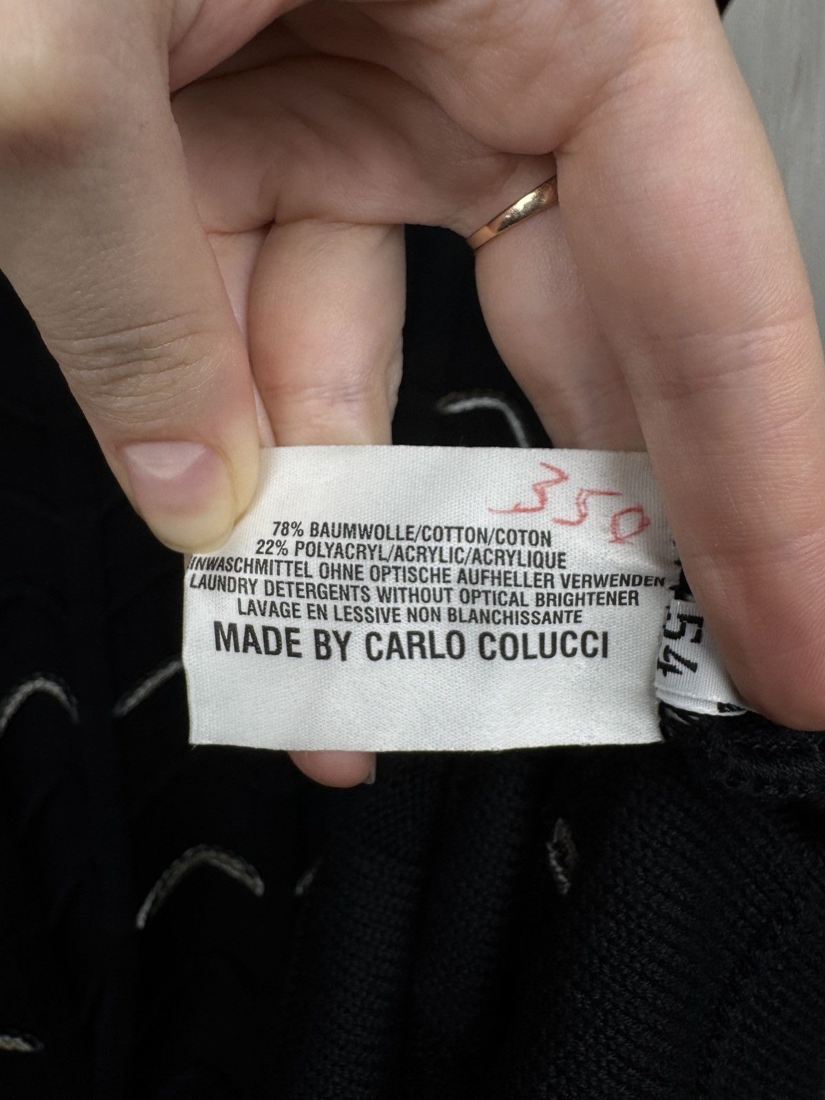 Carlo Colucci Carlo Colucci black cable knitted cotton sweater size 54 Size US L / EU 52-54 / 3 - 11 Thumbnail
