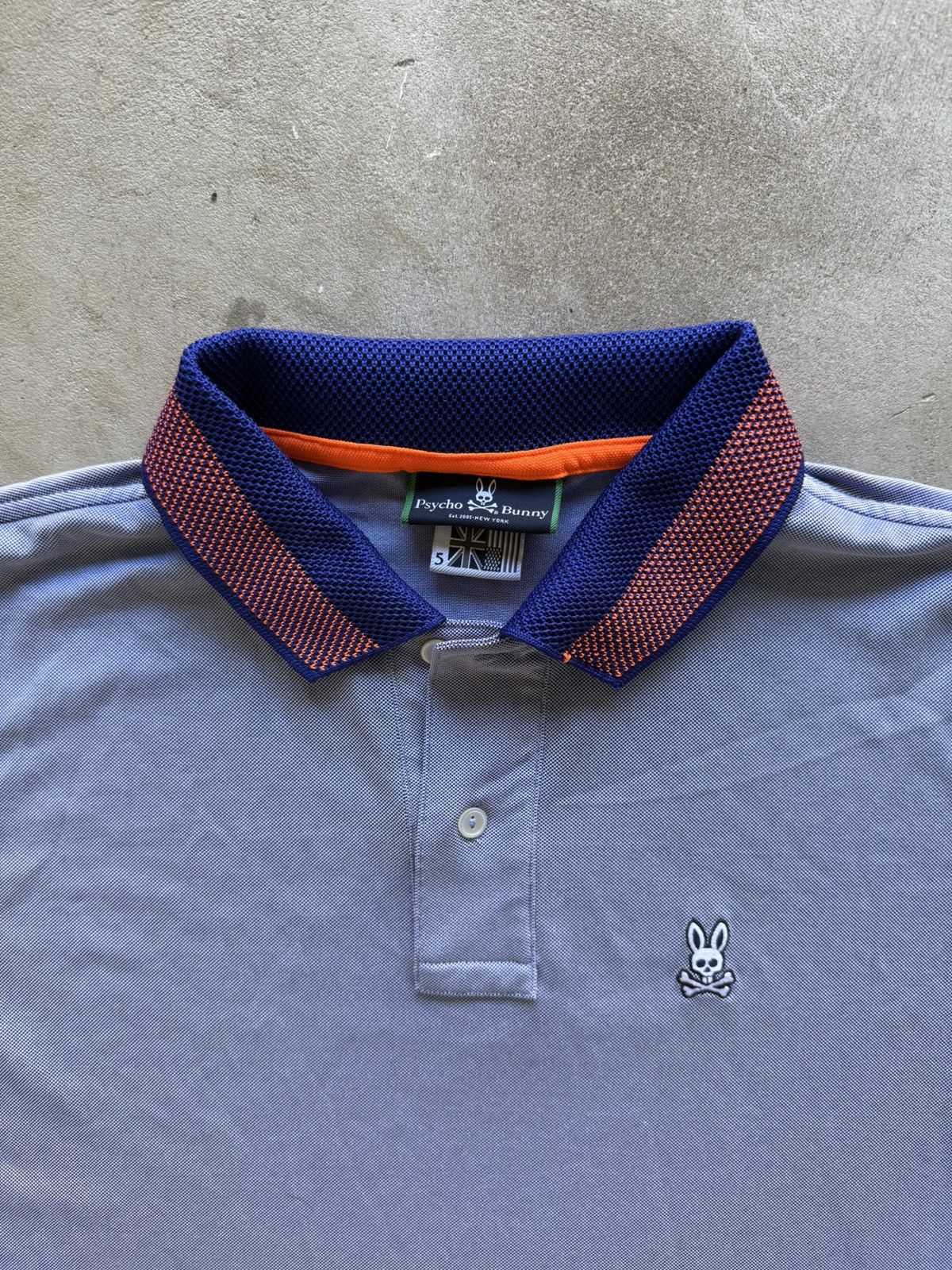 Psycho Bunny Psycho Bunny Men’s Akton Blue Sport Polo Shirt Size US L / EU 52-54 / 3 - 2 Thumbnail