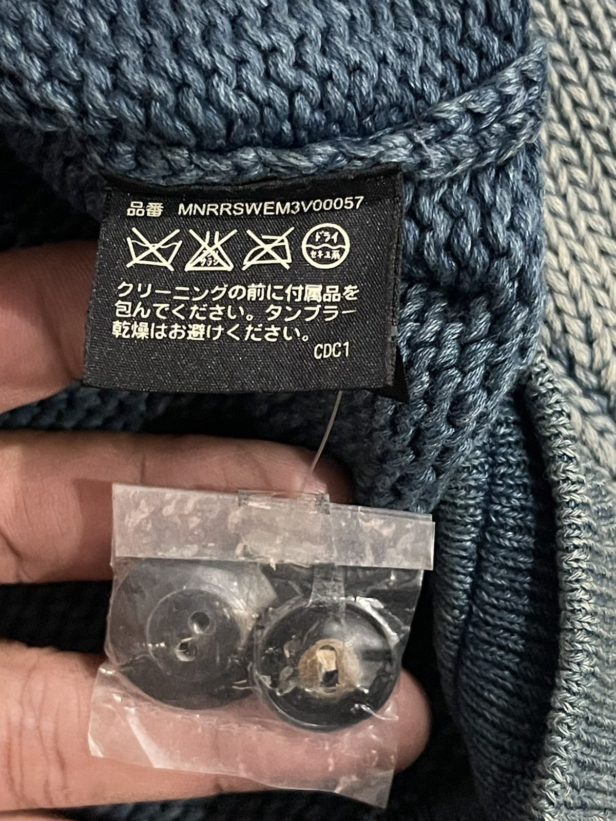 RRL Ralph Lauren RRL Double Ralph Lauren Indigo Cardigan Distressed Knit Size US L / EU 52-54 / 3 - 15 Thumbnail