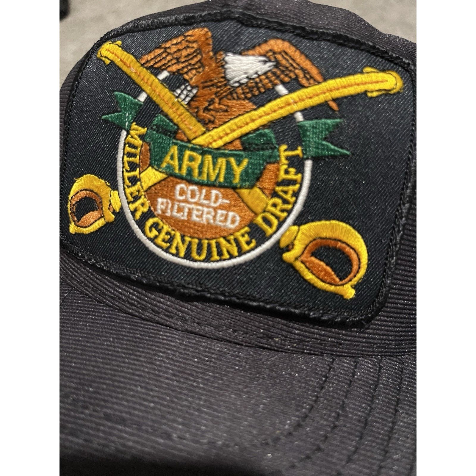 Vintage Vintage 80’s US ARMY x Miller Genuine Snapback Hat USA Made Size ONE SIZE - 10 Thumbnail