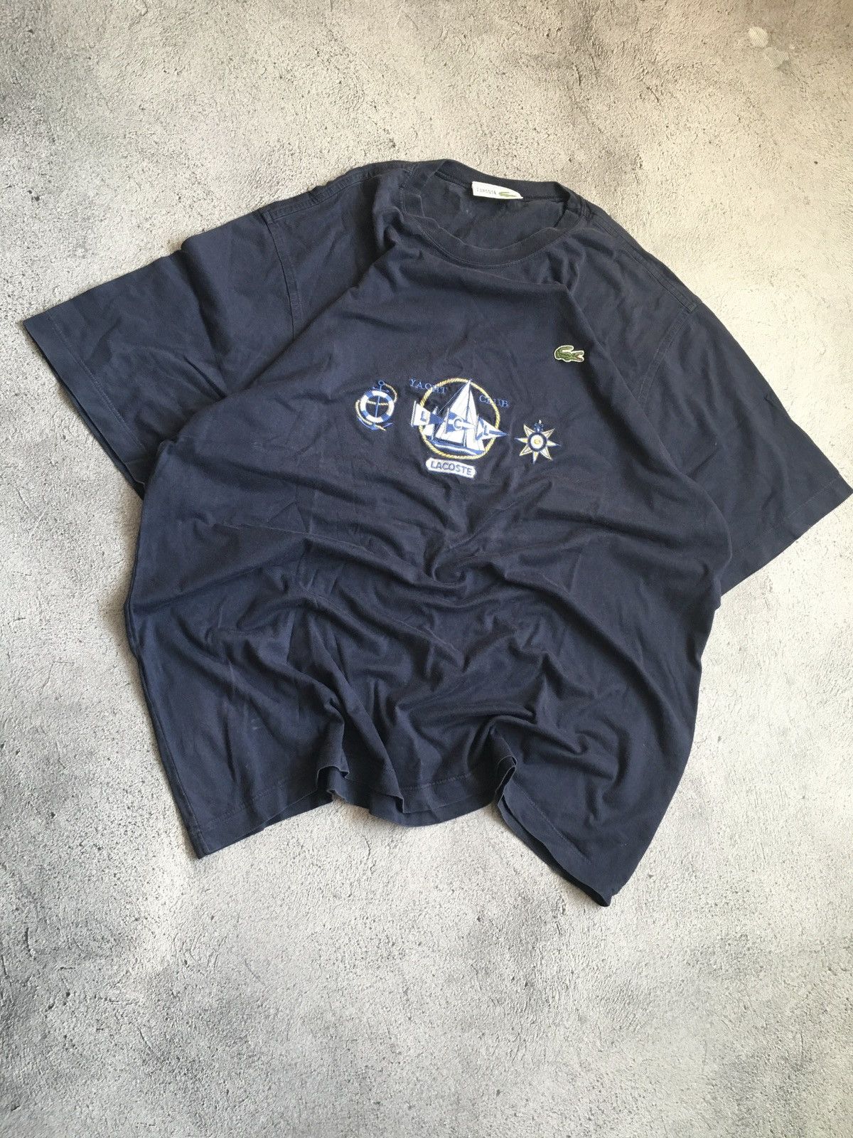 Lacoste 🐜 Lacoste Yacht Club Vintage T-Shirt Size US L / EU 52-54 / 3 - 1 Thumbnail