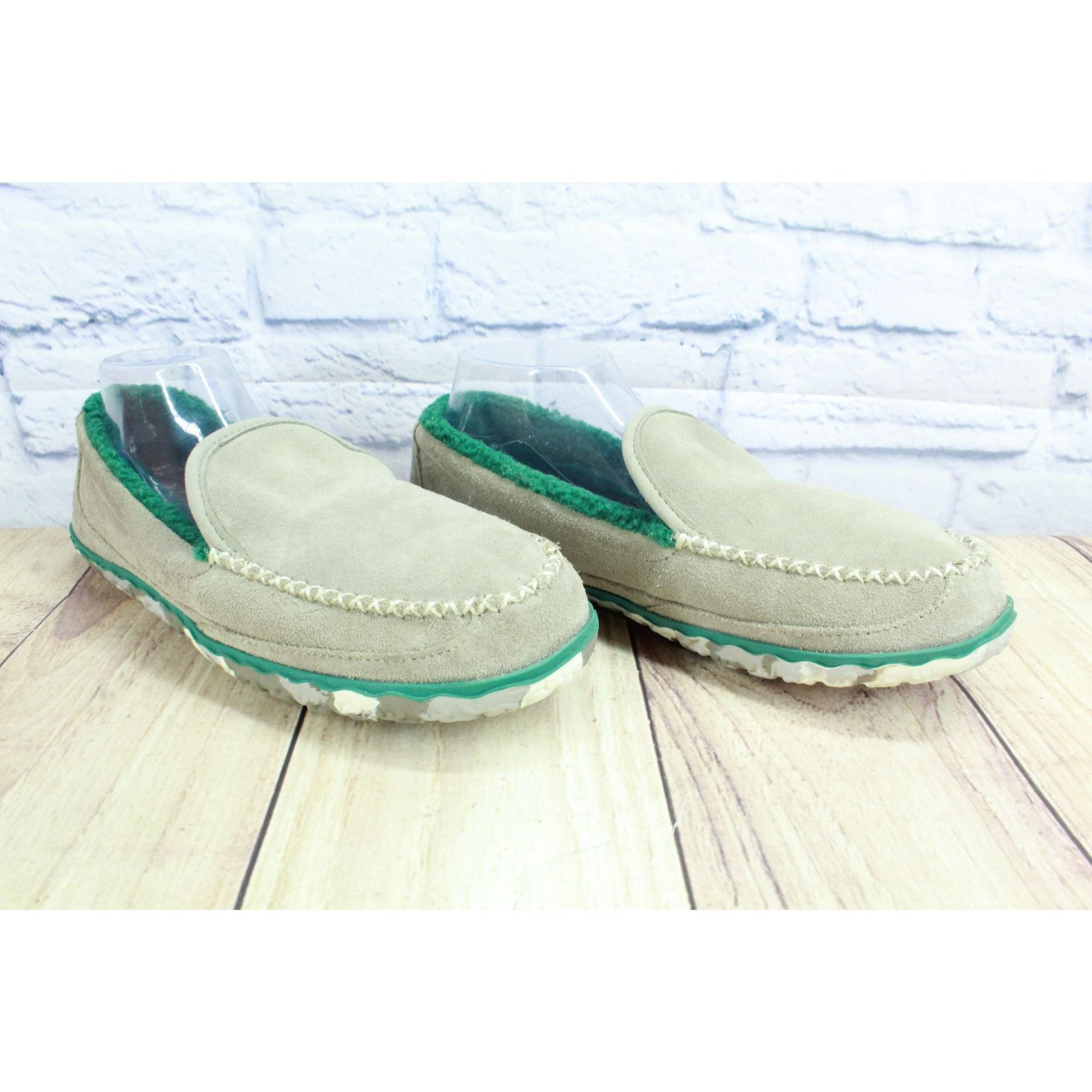 L.L. Bean LL Bean Gray Suede Fleece Lined Moc Slippers Size US 9 / EU 42 - 3 Thumbnail