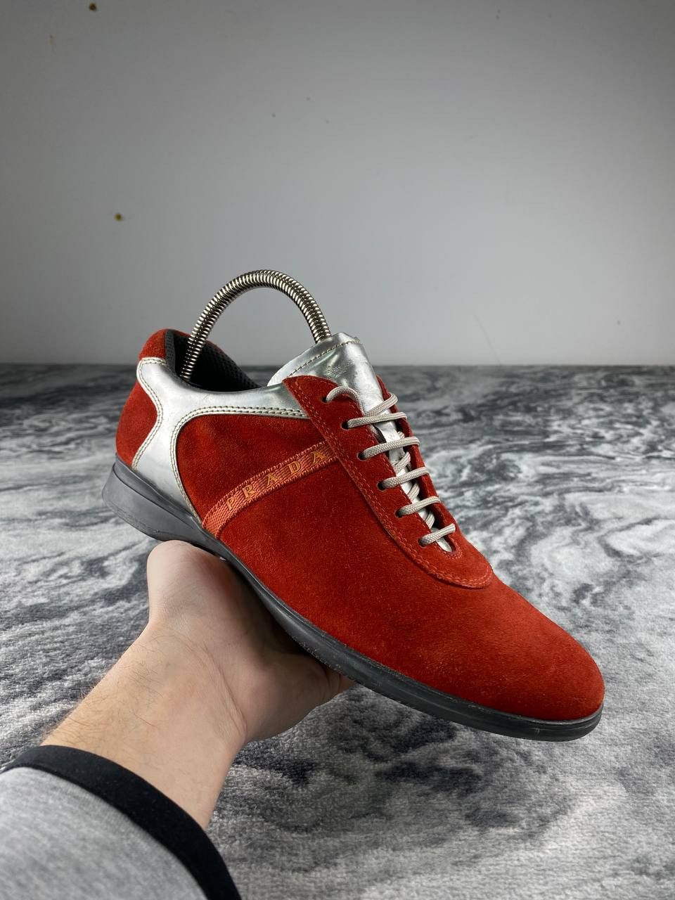 Prada Prada Sport Suede Colorblock Pattern Athletic Sneakers Size US 9 / IT 39 - 3 Thumbnail