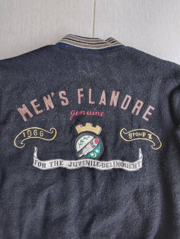 Men's Wearhouse × Vintage True Vintage 1966 Men's Flandre Big Logo Bomber Jacket Size US XL / EU 56 / 4 - 6 Thumbnail