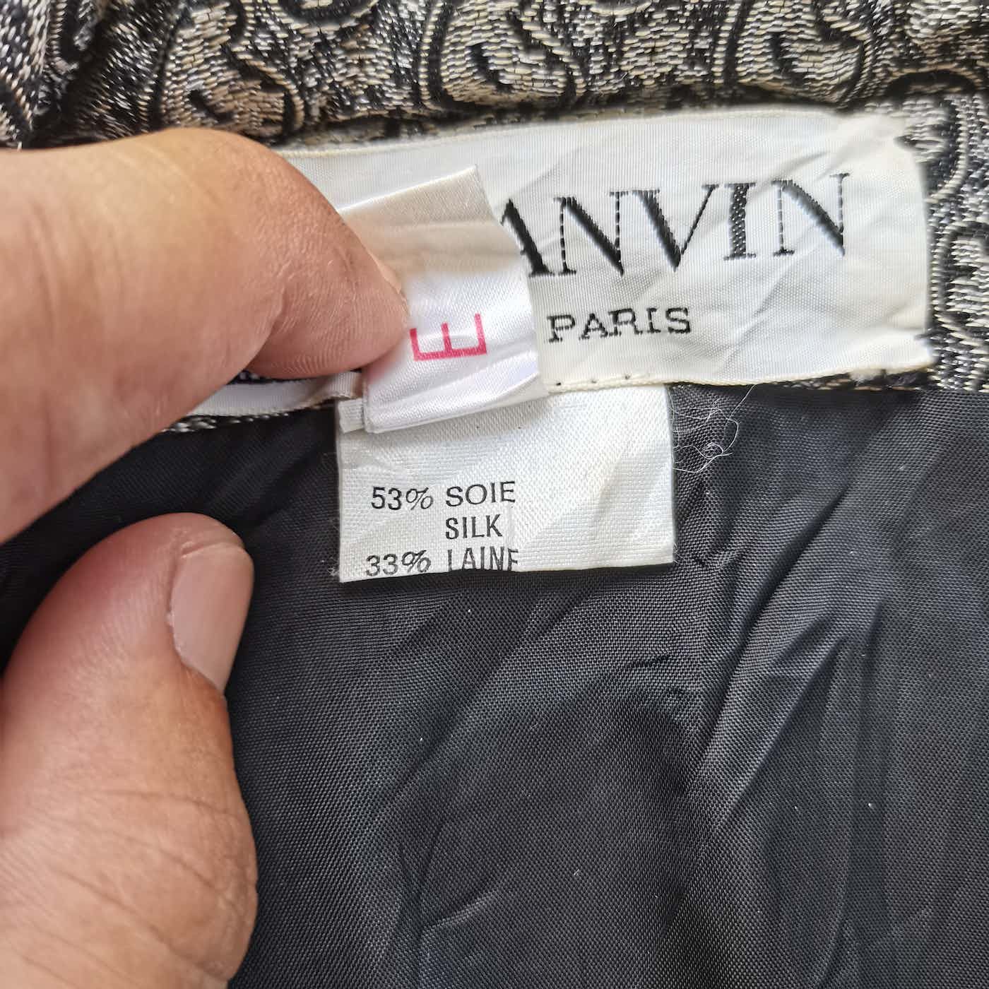 Lanvin Vintage LANVIN PARIS Silk Monogram Women Shirt Size M / US 6-8 / IT 42-44 - 10 Thumbnail