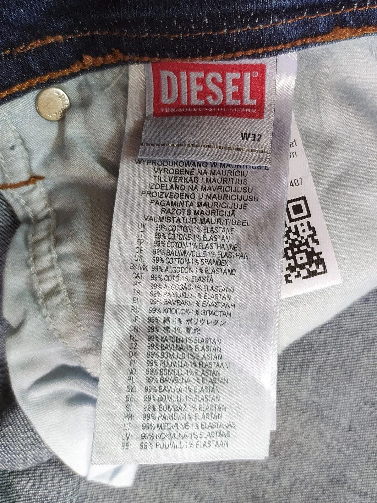 Diesel Diesel 1979 SLEENKER-R L.32 MENS JEANS T/9743 Size US 32 / EU 48 - 8 Thumbnail