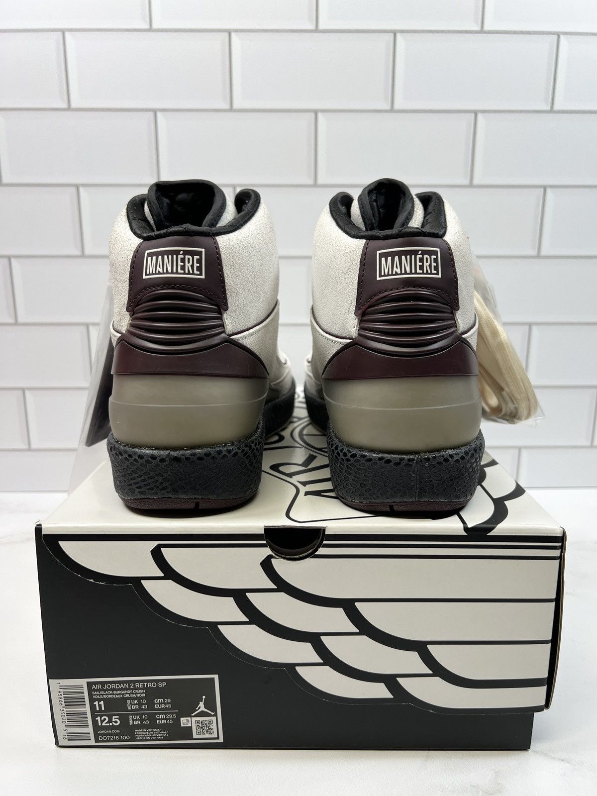 Jordan Brand NEW Nike Retro Air Jordan A Ma Maniere Airness 2s 2 Mens Men Size US 11 / EU 44 - 3 Thumbnail
