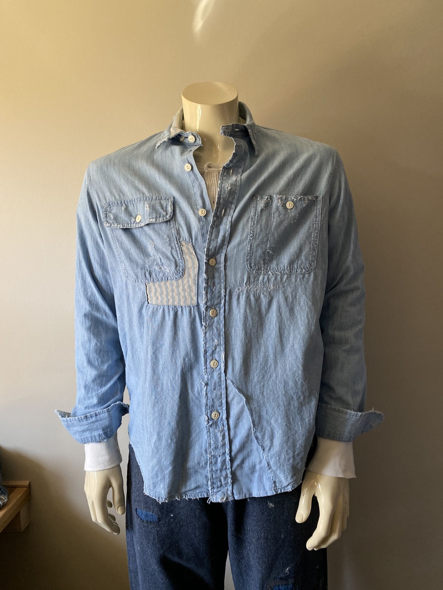 Kapital Worn-In Chambray Shirt Size US M / EU 48-50 / 2 - 5 Thumbnail