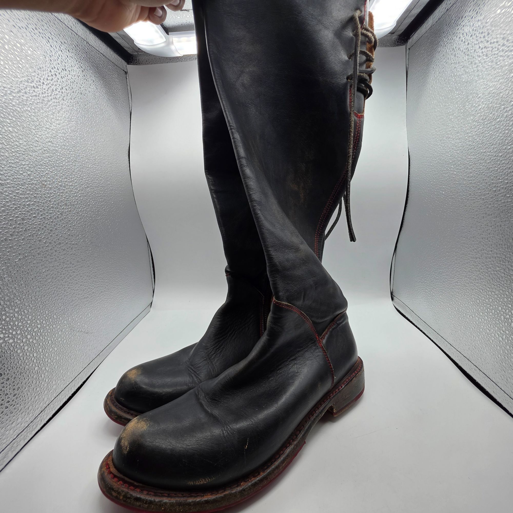 Bed Stu Bed Stu Manchester Womens Size 6 Black High Boots Casual Par Size US 6 / IT 36 - 4 Thumbnail