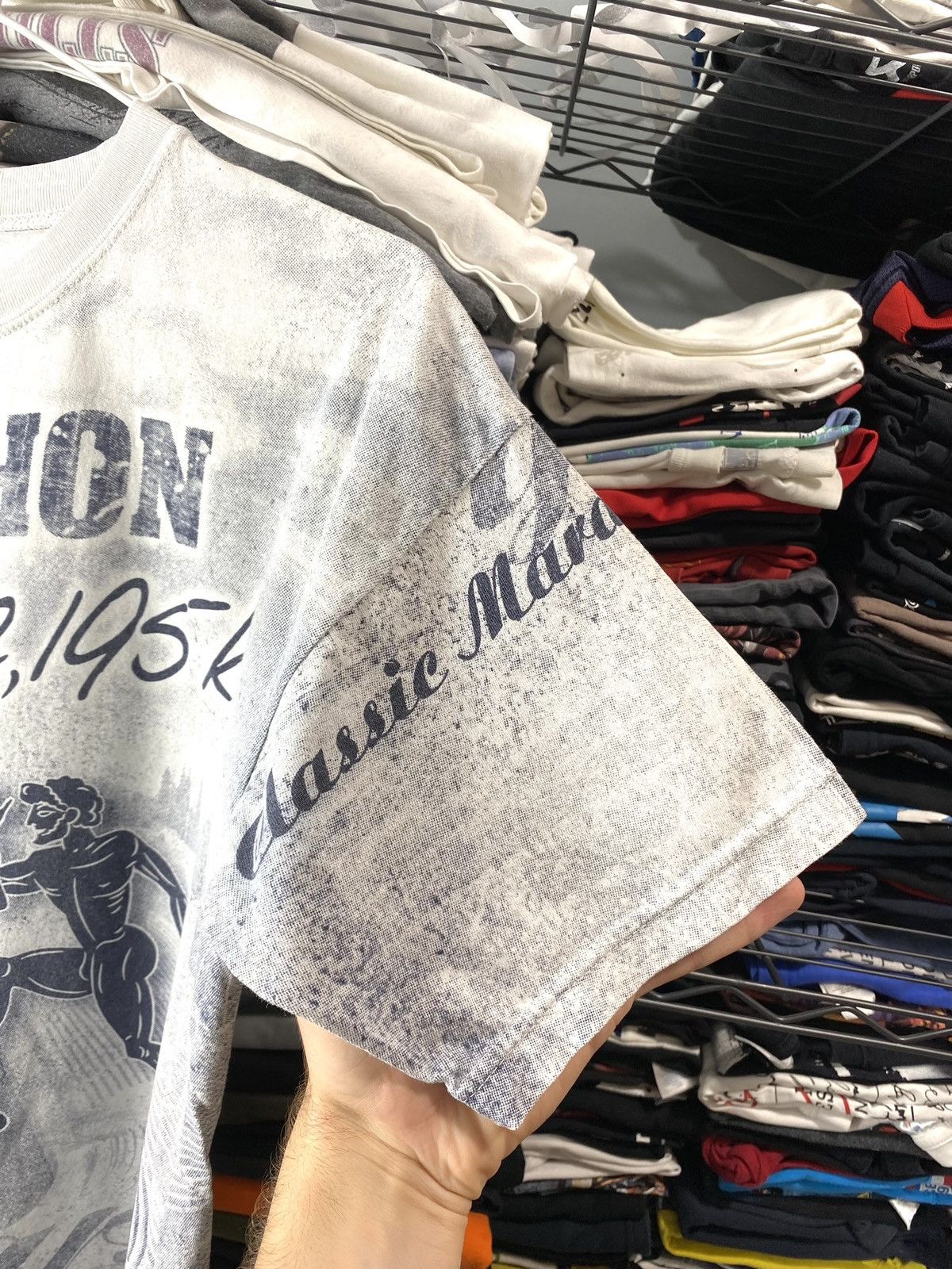 Vintage Rare! Vintage Greece Marathone Full Print T Shirt Size US S / EU 44-46 / 1 - 10 Thumbnail