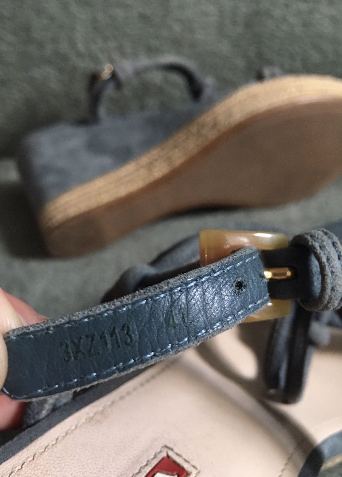 Prada PRADA Suede Strappy Knot Espadrille Wedge Sandals EU 41 Size US 11 / IT 41 - 15 Thumbnail