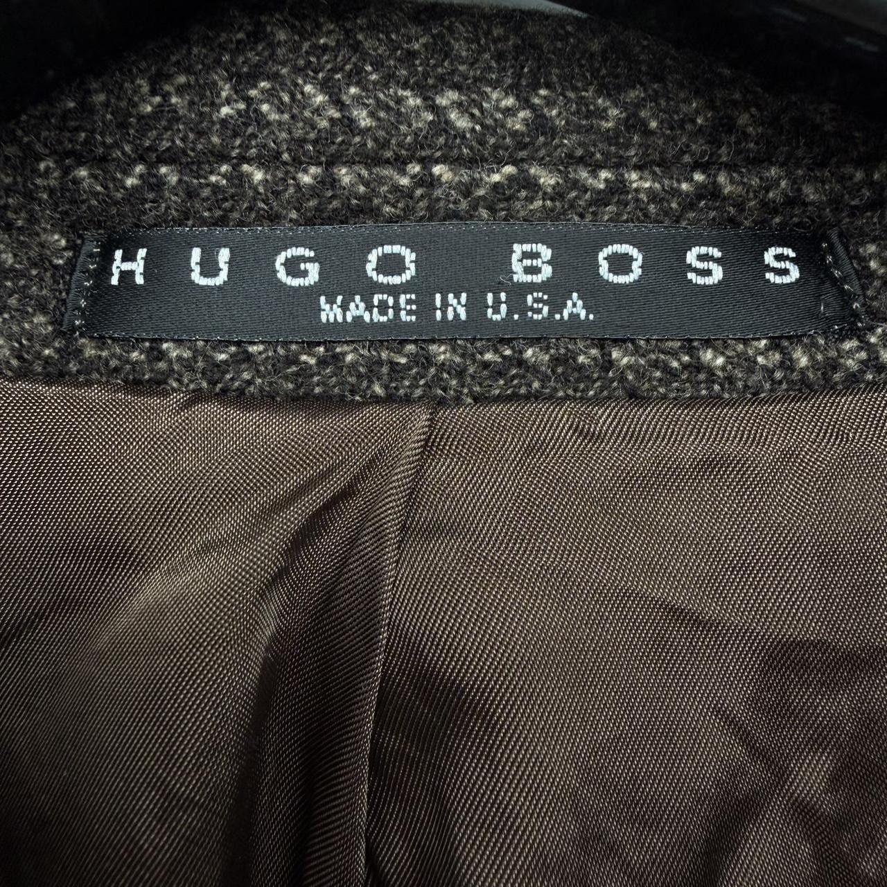 Hugo Boss 40R Boss Hugo Boss Cashmere Blend Blazer Black and Brown Size 40R - 5 Thumbnail