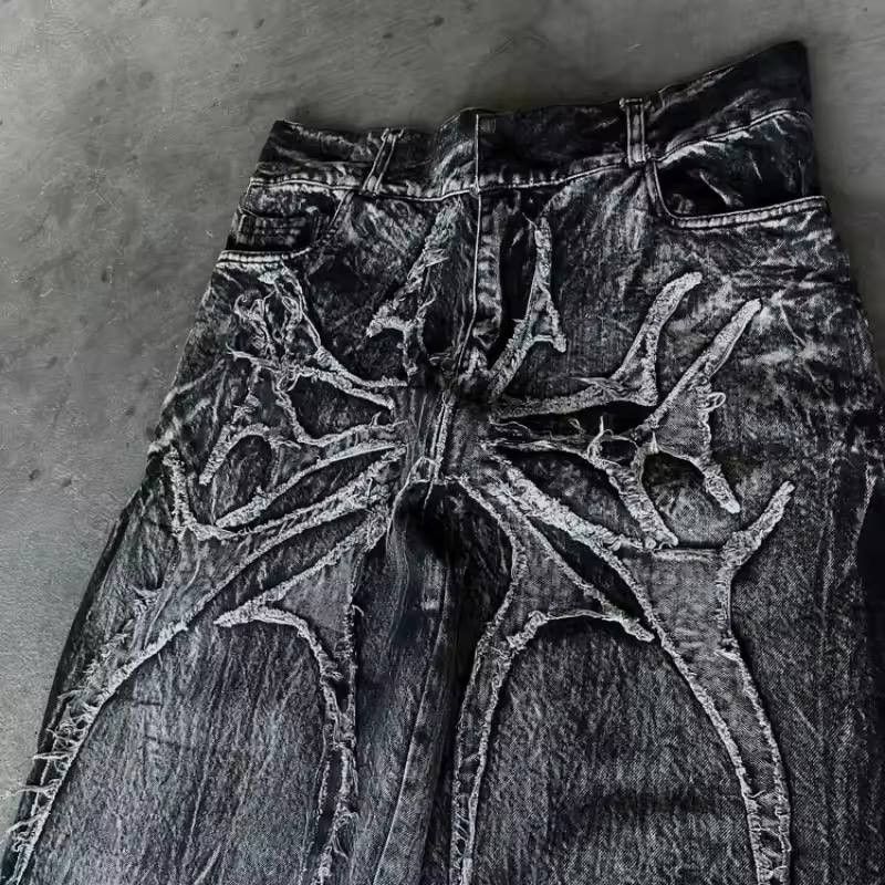 Japanese Brand × Vintage wide vintage patchwork unisex jeans Size US 36 / EU 52 - 3 Thumbnail