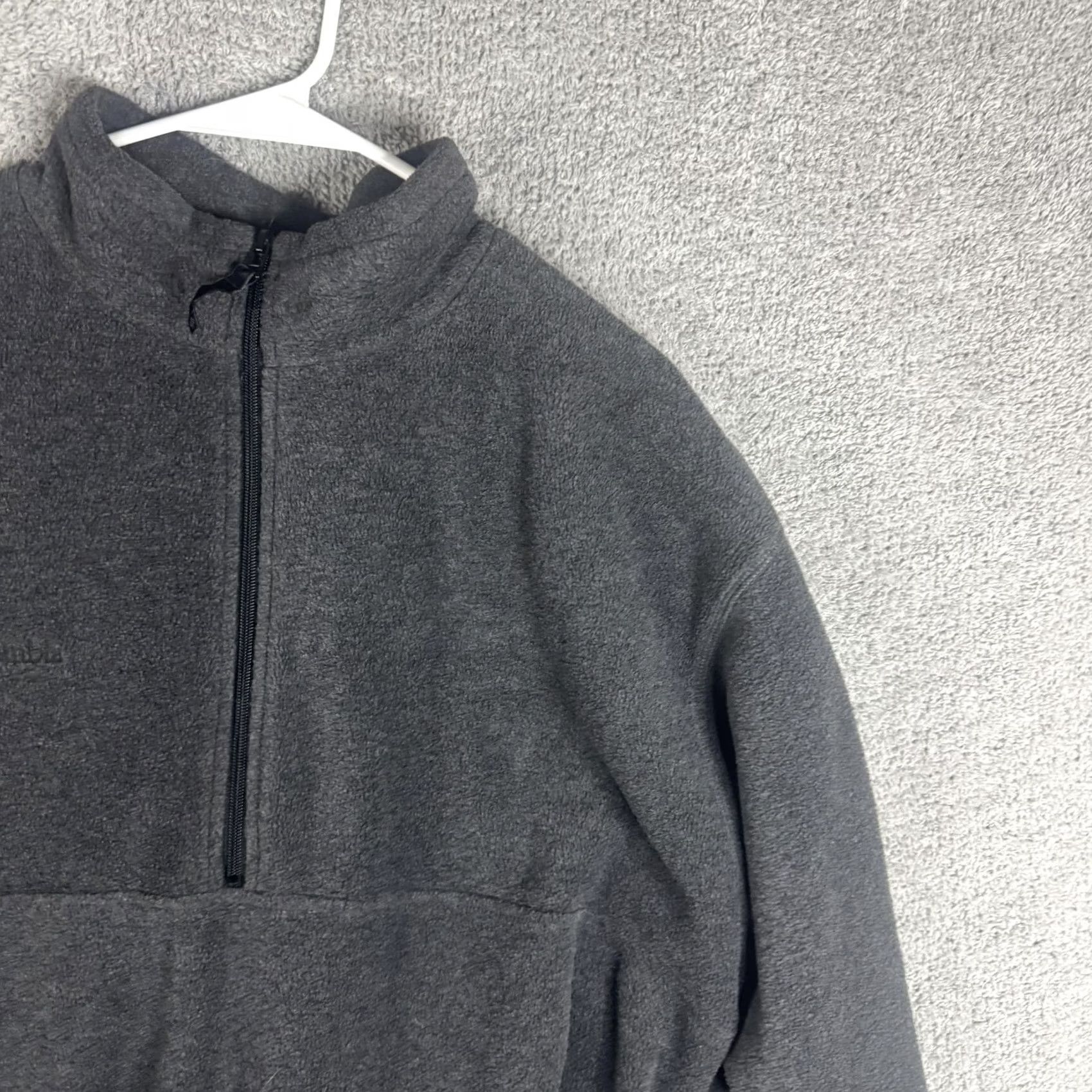 Vintage Columbia Fleece Jacket Mens XL Gray 1/4 Zip Pullover Stand Collar Outdoor Casual Warm Windbreaker Jacket Mens XL Gray Size US XL / EU 56 / 4 - 4 Thumbnail
