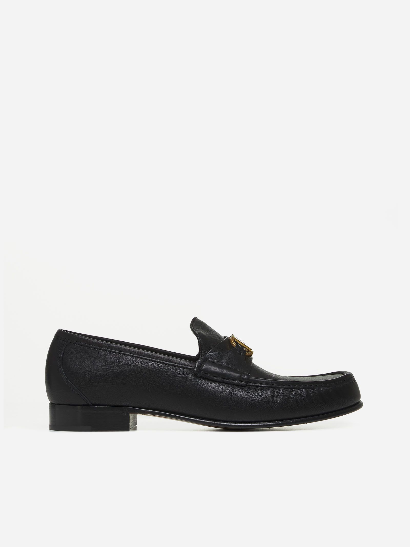 Valentino o1s22i1n1224 Leather Loafers in Black Size US 10 / EU 43 - 1 Thumbnail