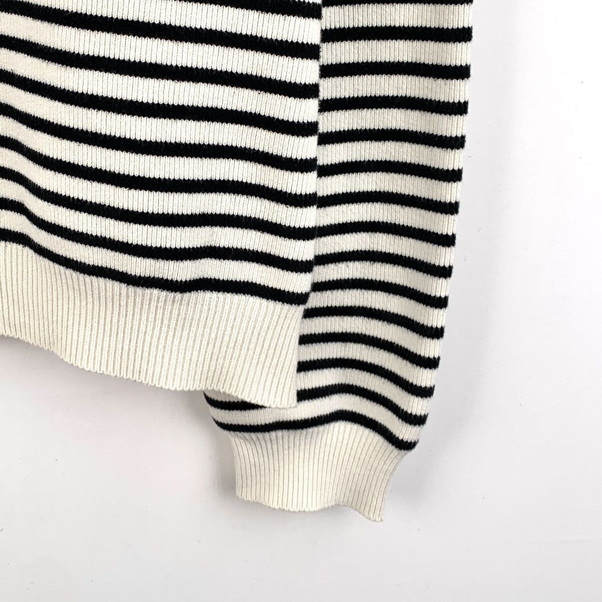 Celine Celine Color-block Striped Long Sleeve Knit Sweater K26WX Size XL / US 12-14 / IT 48-50 - 4 Thumbnail