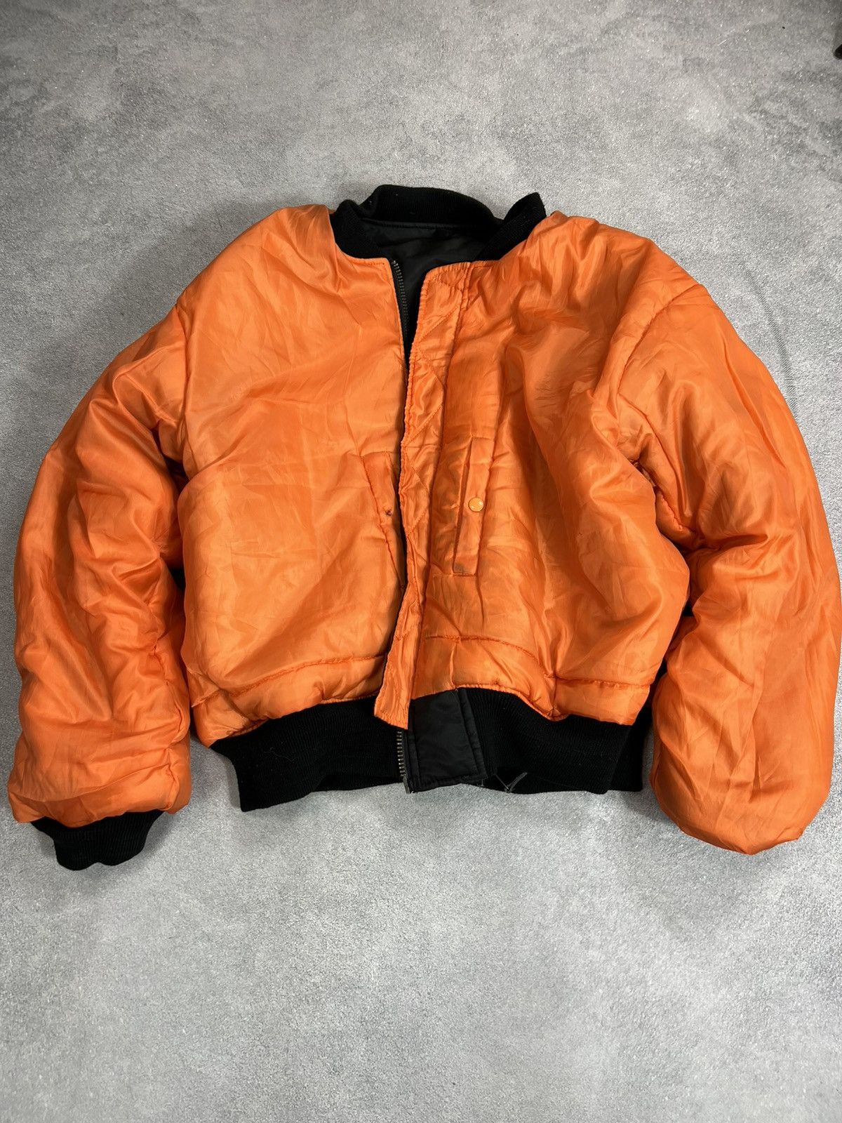 Vintage VTG MA-1 FlY ARCHIVE MADE IN USA RETRO REVERSIBLE Jacket Size US XL / EU 56 / 4 - 13 Thumbnail