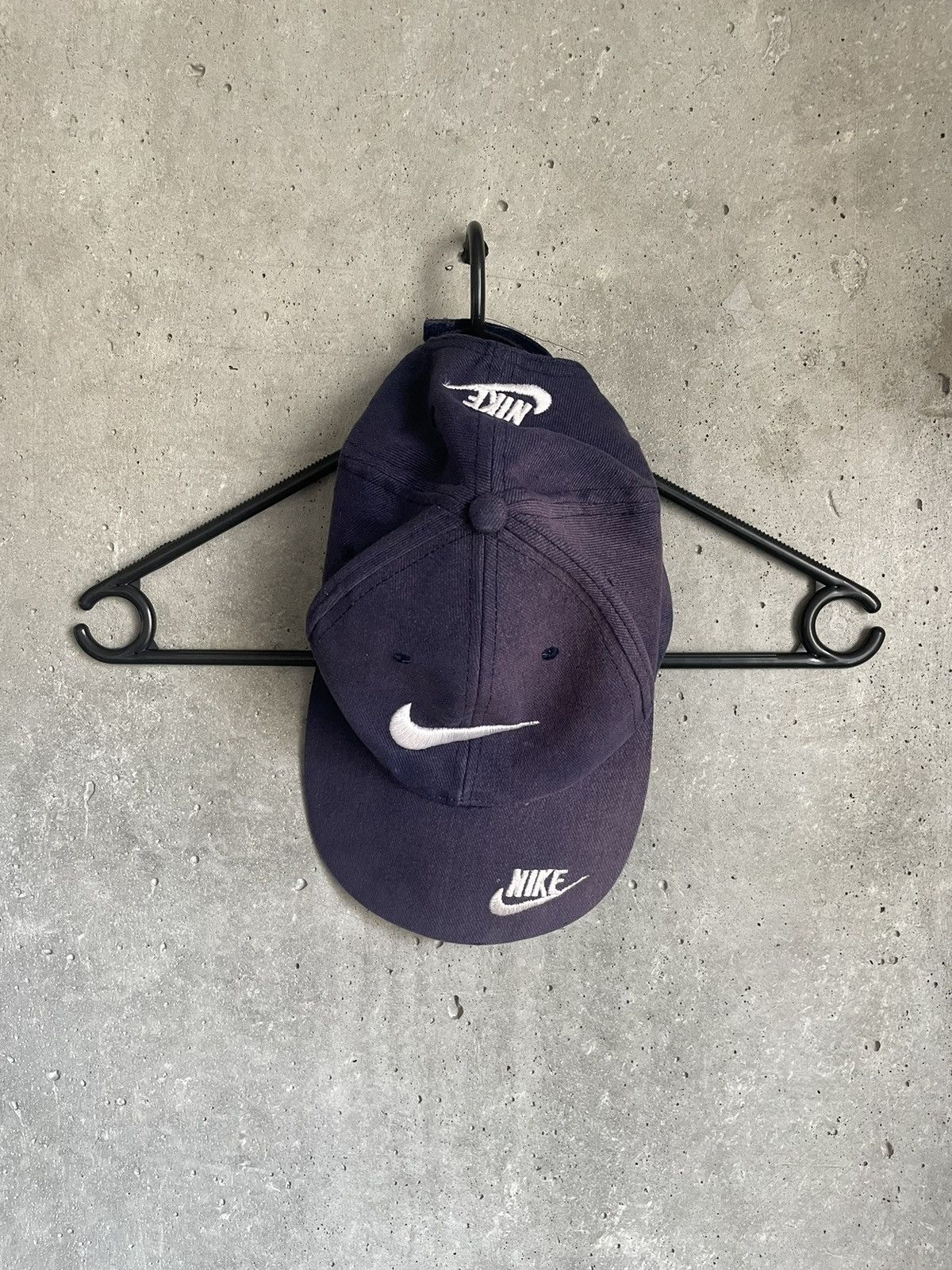 Nike × Vintage Vintage Nike Cap Made In Usa Sunfaded Swoosh Red Tab Y2k Size ONE SIZE - 2 Thumbnail