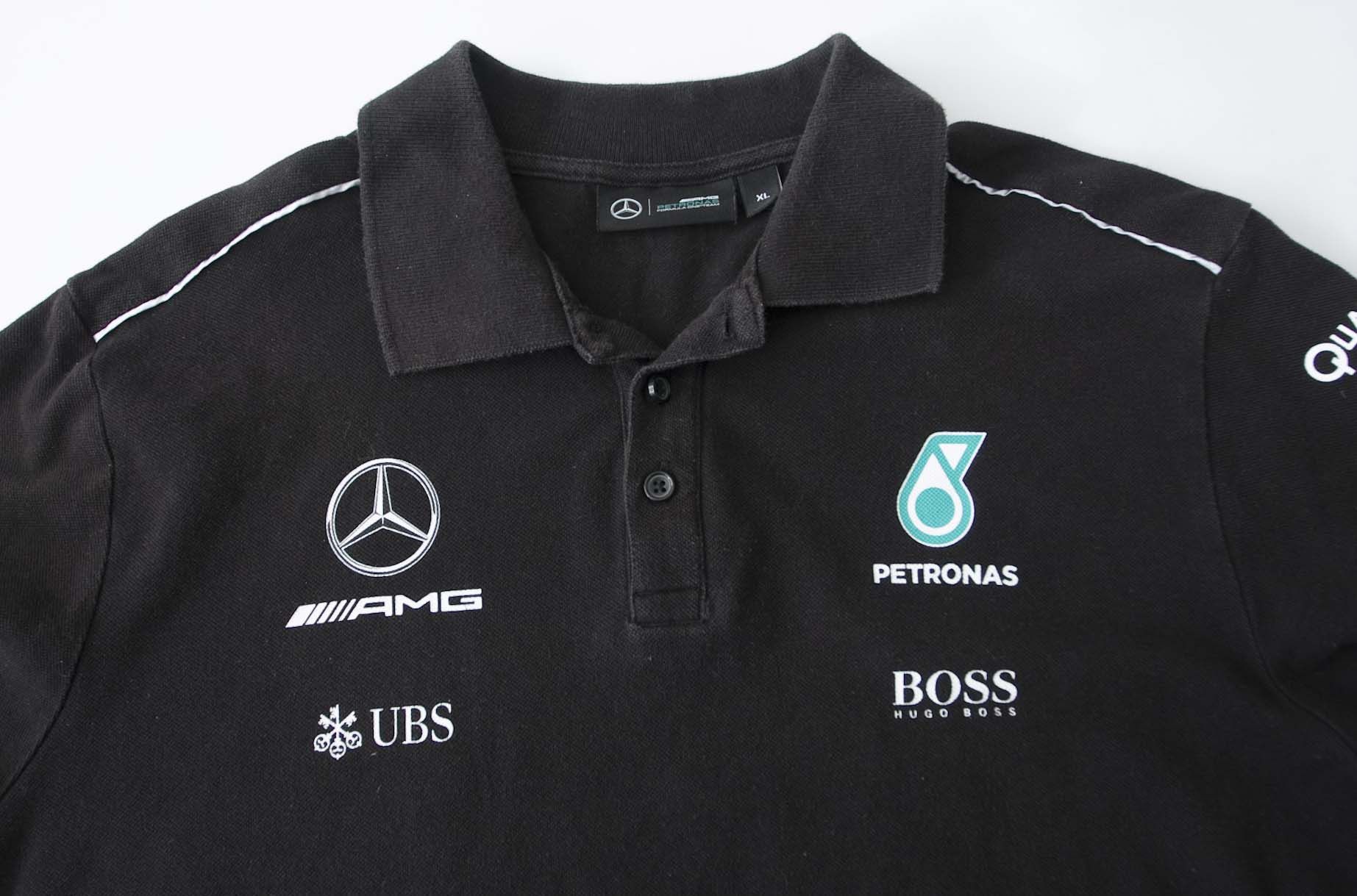 Formula 1 Mercedes AMG Petronas Formula One Team Polo Size XL Black Size US XL / EU 56 / 4 - 2 Thumbnail