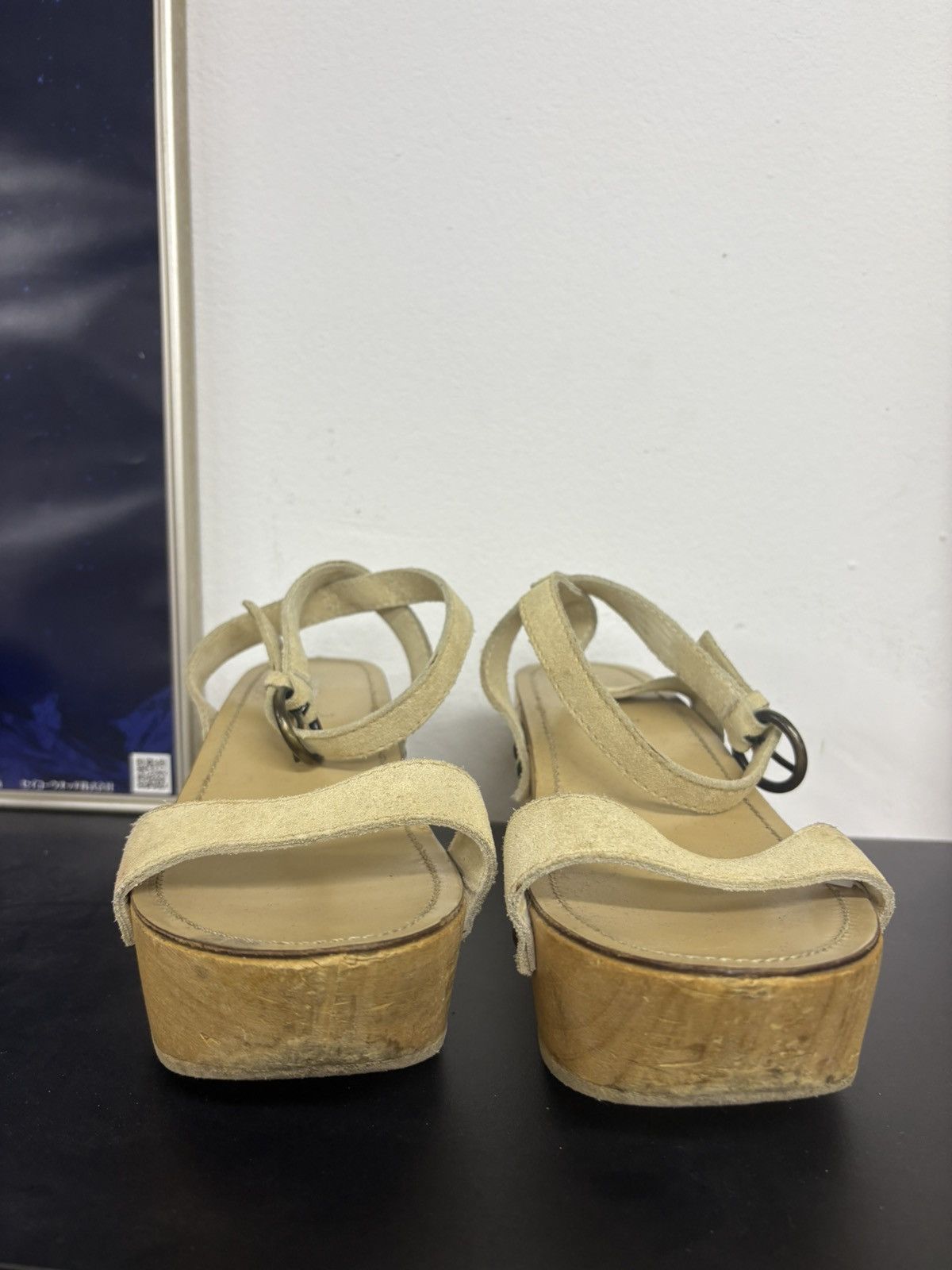 Miu Miu Miu Miu Studded Vintage Y2K Wood High Platform Sandals Heels Size US 8 / IT 38 - 3 Thumbnail
