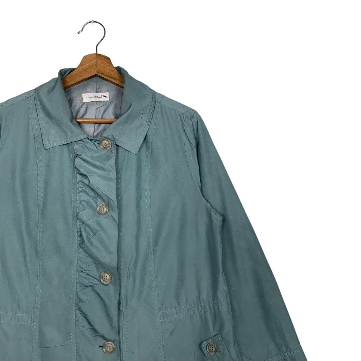 Longchamp LONGCHAMP Classic Button Coat Jacket #2687-C120 Size L / US 10 / IT 46 - 5 Thumbnail