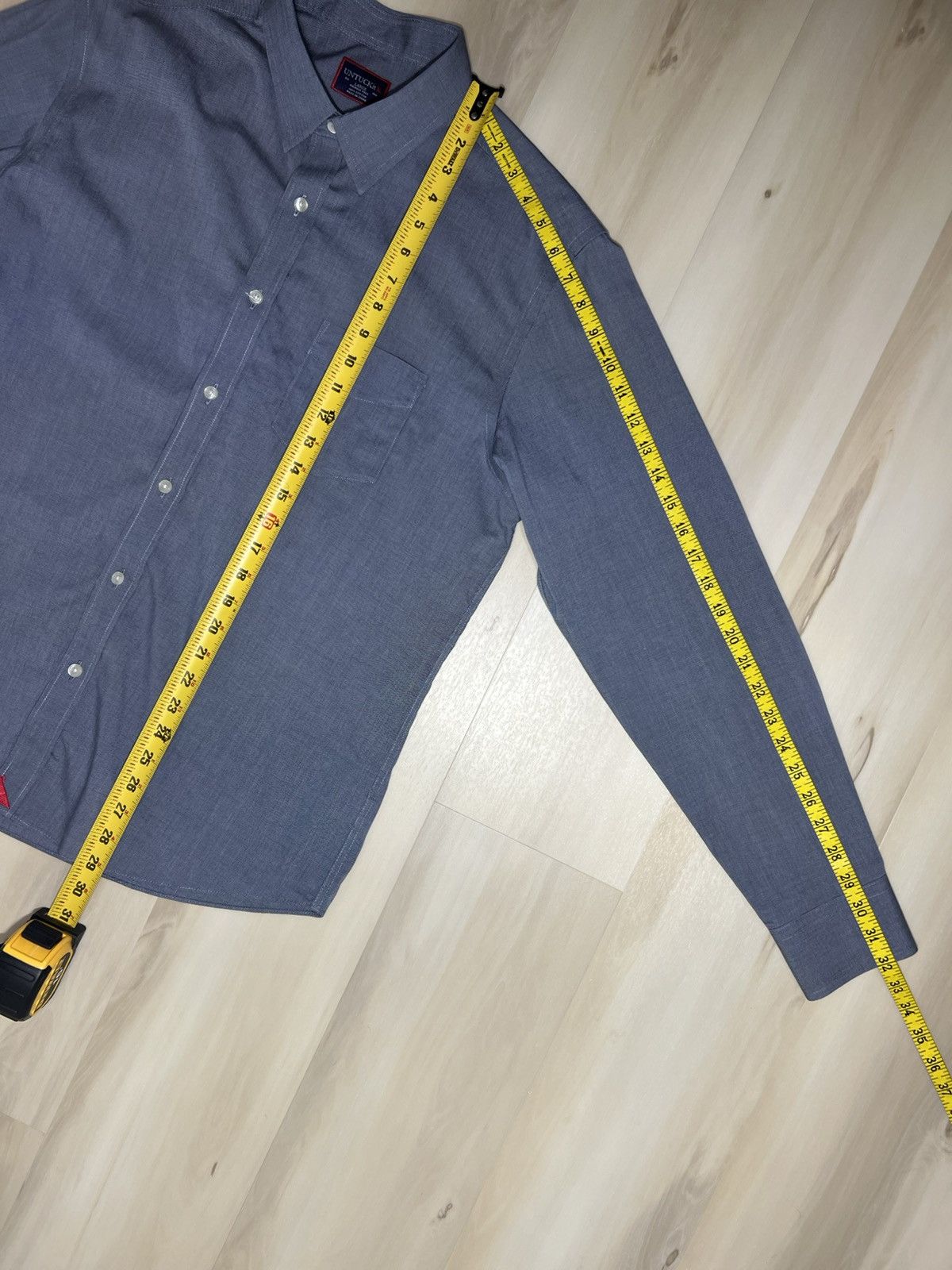 UNTUCKit UNTUCKIT Shirt Mens L Pio Cesare Wrinkle Free Button Up Gray Size US L / EU 52-54 / 3 - 3 Thumbnail