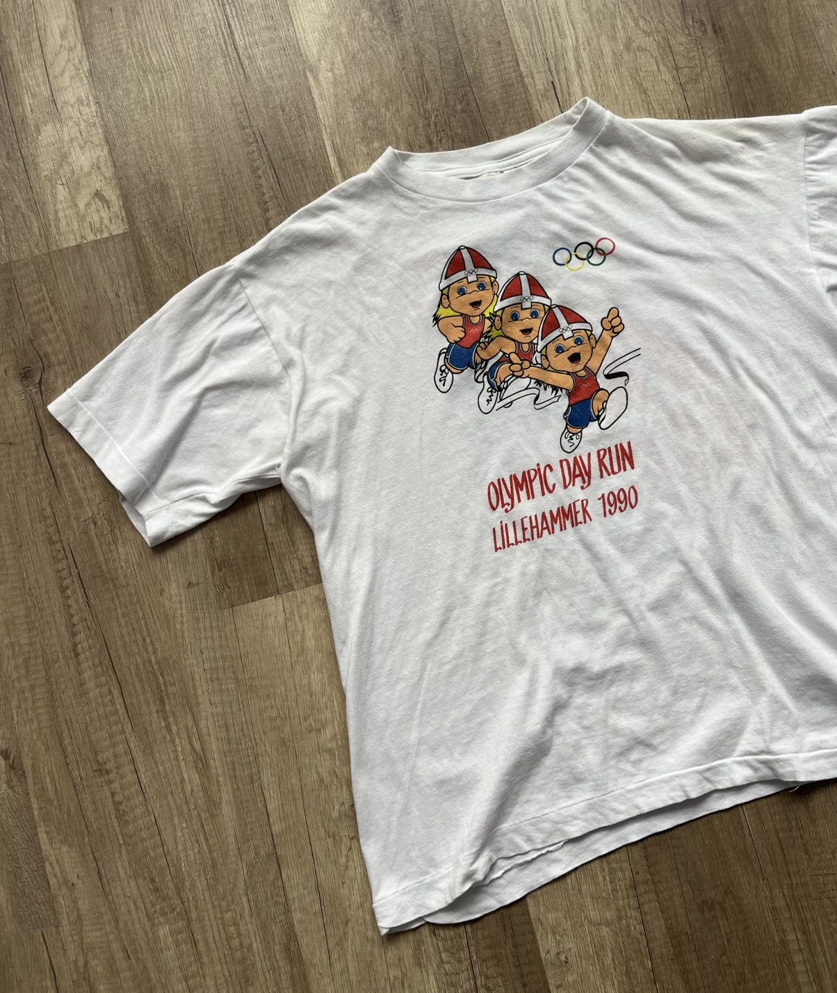 USA Olympics × Vintage Olympic Run Day Lillehammer 1990 Vintage Rare T-Shirt Size L Size US L / EU 52-54 / 3 - 2 Thumbnail