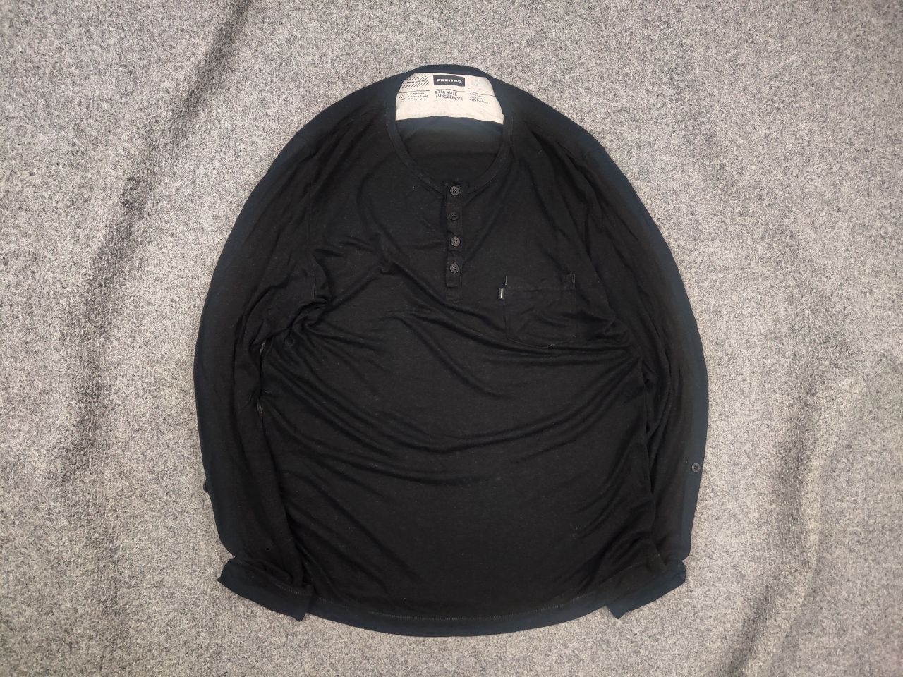 Freitag Freitag E750 Male Black Linen-Modal true hemp Long sleeve Size US M / EU 48-50 / 2 - 1 Thumbnail