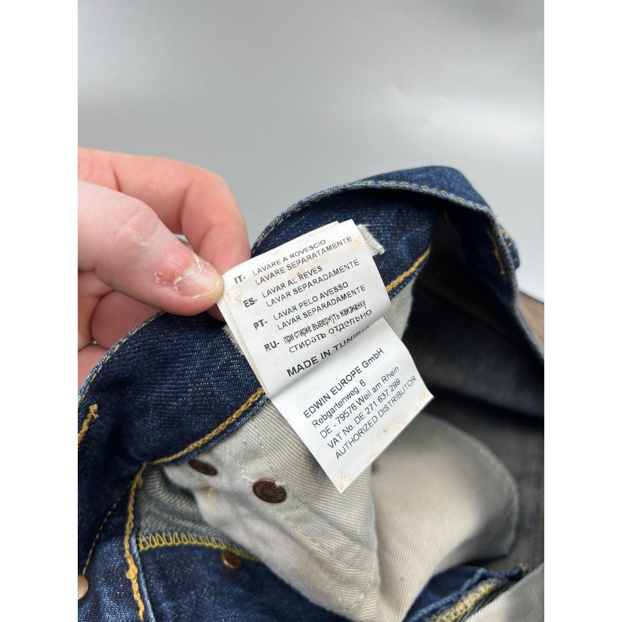 Edwin Edwin ED-80 Selvedge Denim Jeans Pants (Y0930) Size US 31 - 12 Thumbnail