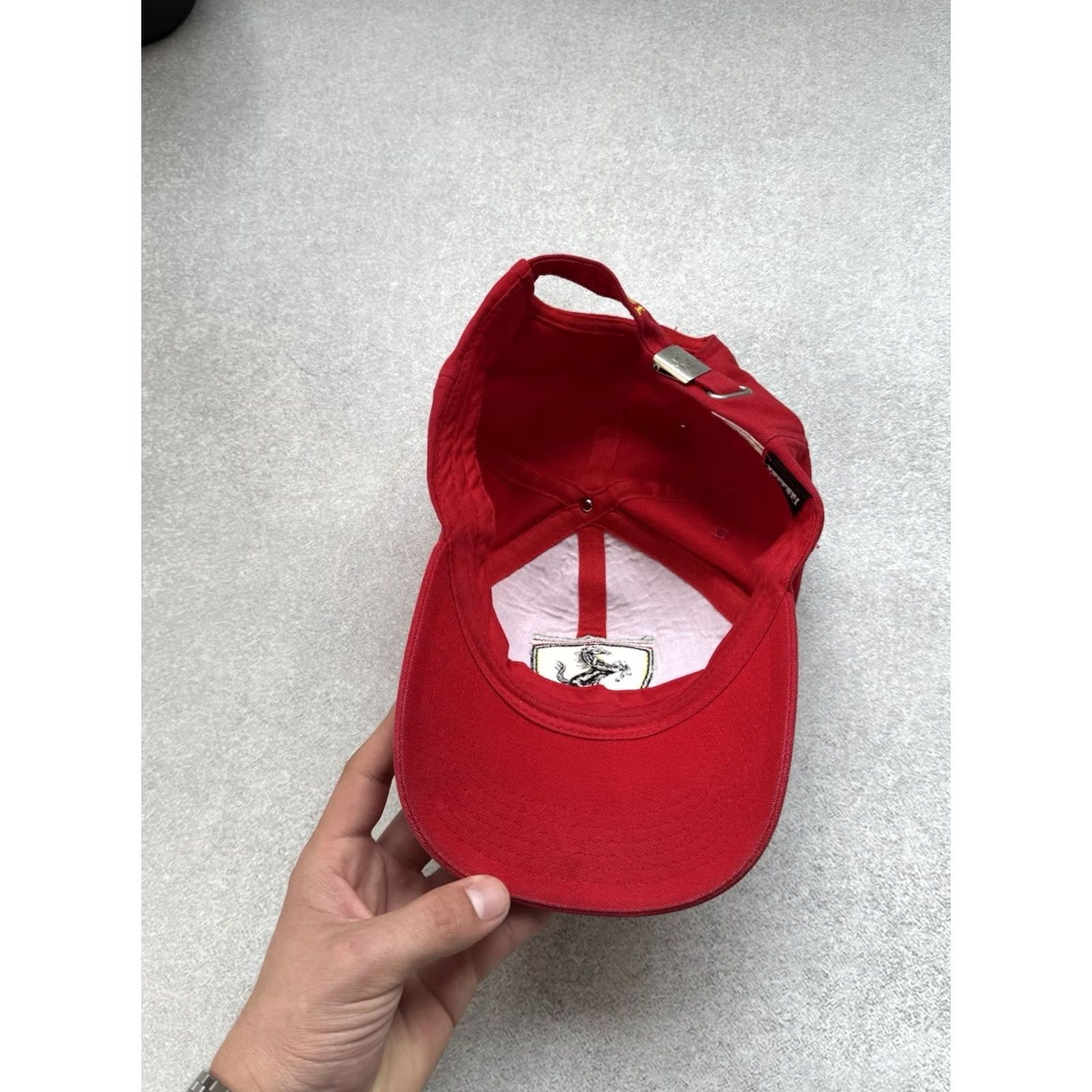 Ferrari VINTAGE Ferrari 90s Official Product Big Logo Racing Red Cap Men One Size Size ONE SIZE - 5 Thumbnail