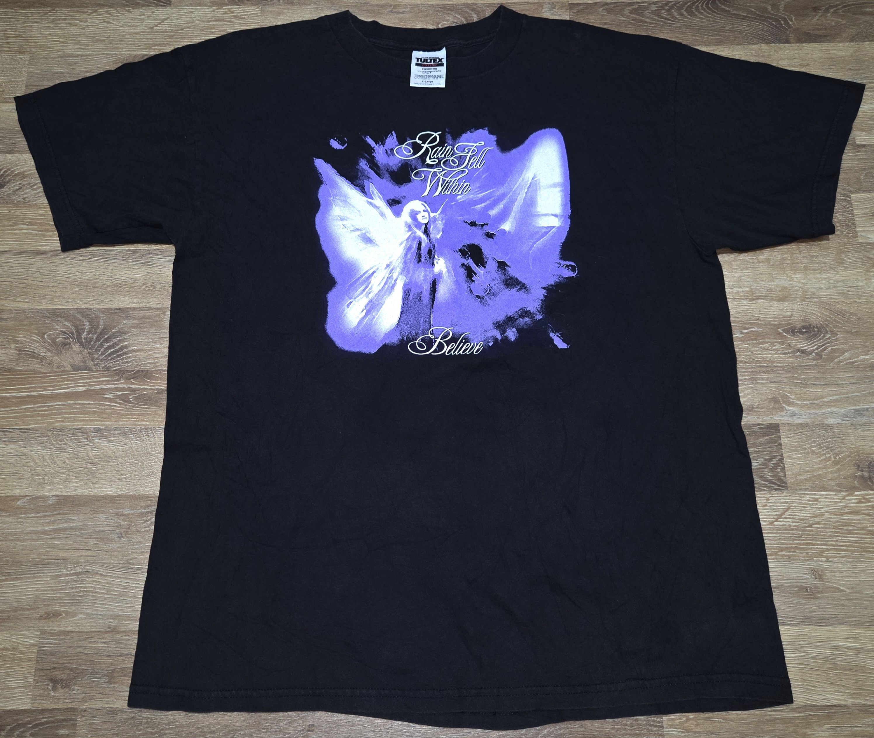Band Tees Vintage RAIN FELL WITHIN Band OG 90s BELIEVE Album T Shirt Size US XL / EU 56 / 4 - 1 Thumbnail