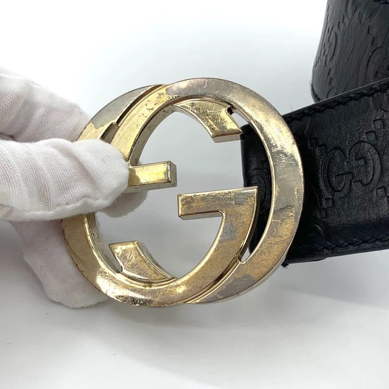 Gucci Gucci Black double G smooth buckle belt 2502-Nextarrow Size ONE SIZE - 7 Thumbnail