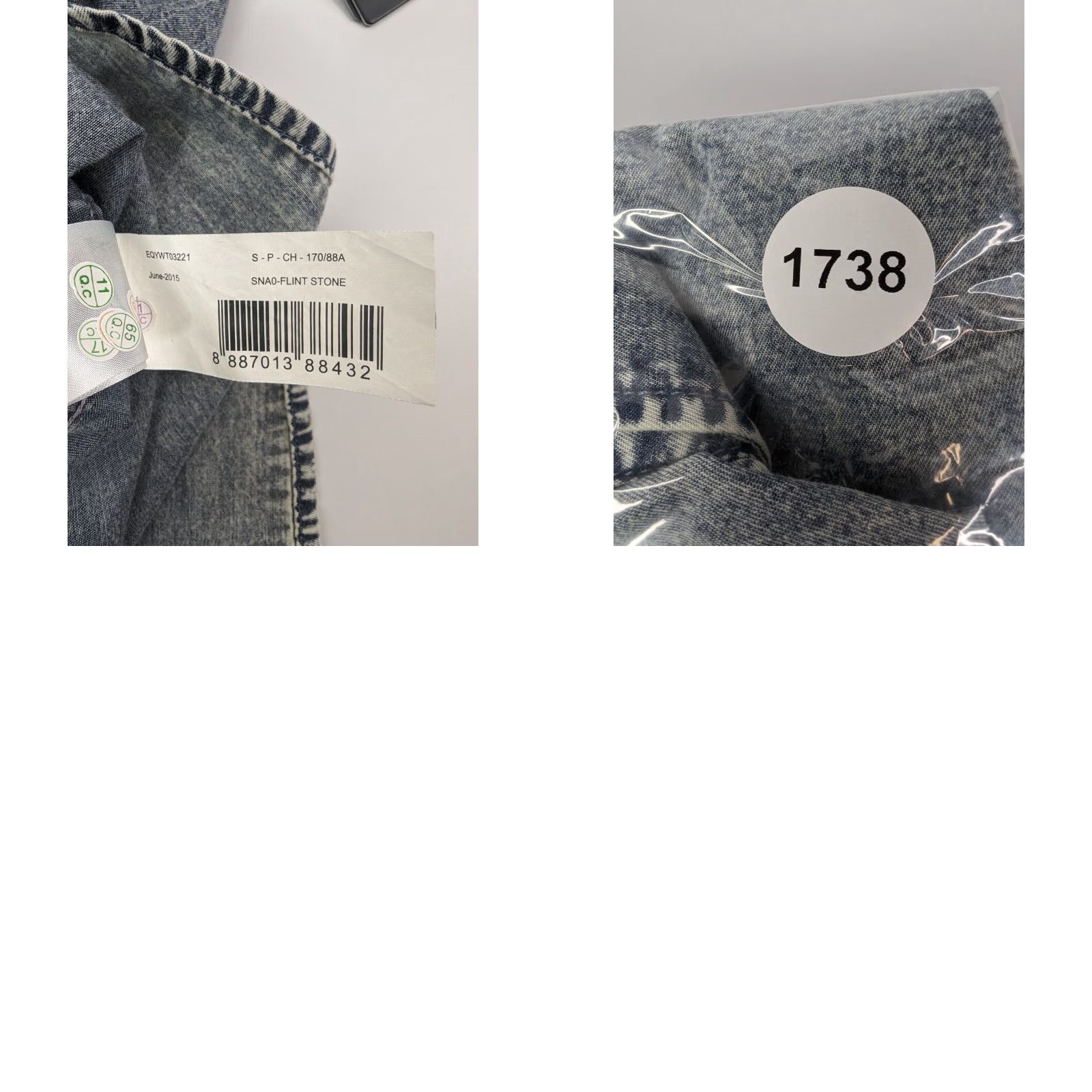 Quiksilver Quiksilver Short Sleeve Shirt Mens Slim Fit Button-Up Blue Chambray Size S Size US S / EU 44-46 / 1 - 9 Thumbnail