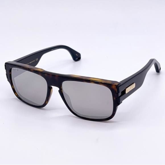 Gucci Authentic- New GUCCI SIlver Square Men's Sunglasses GG0664S Size ONE SIZE - 6 Thumbnail