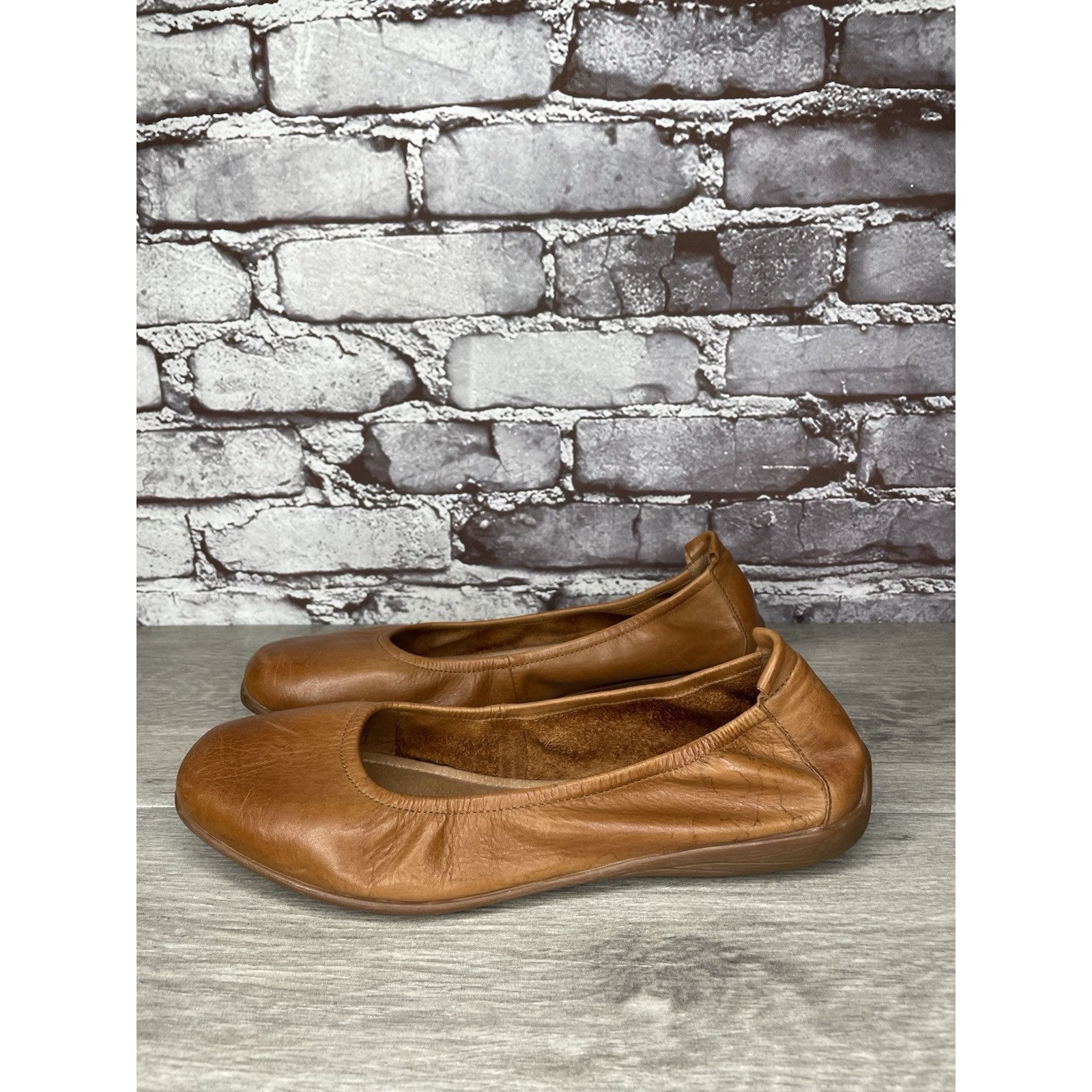 JOSEF SEIBAL Josef Seibel Fenja Brown Leather Ballerina Ballet Flats Wome Size US 9.5 / IT 39.5 - 17 Thumbnail