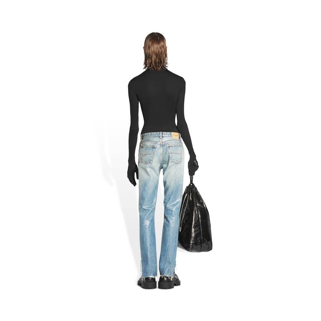 Balenciaga o1w1db10425 Super Fitted Jeans in Blue Size US 31 - 4 Thumbnail